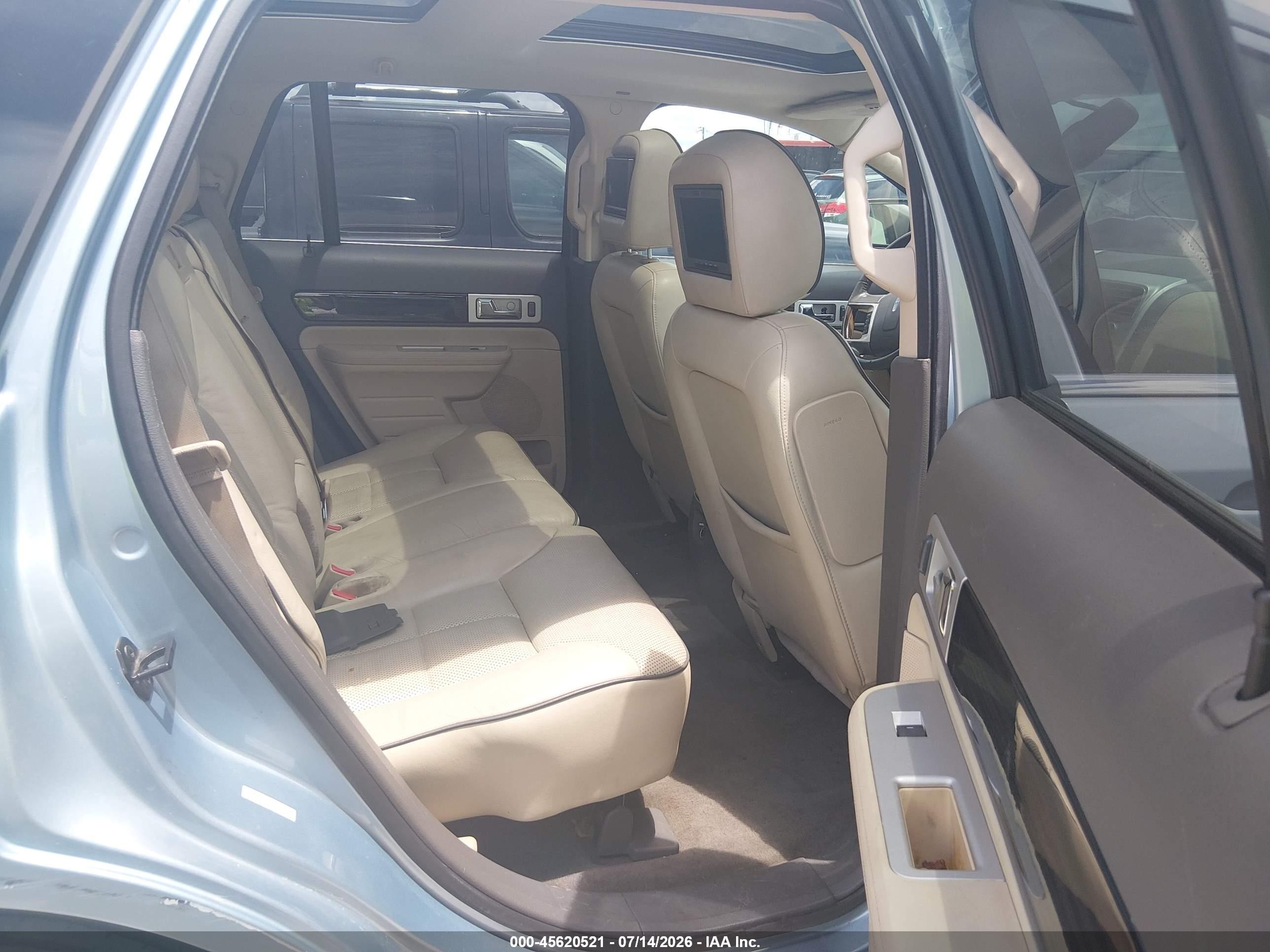 2008 Lincoln Mkx   Light Blue vin: 2LMDU68CX8BJ01600