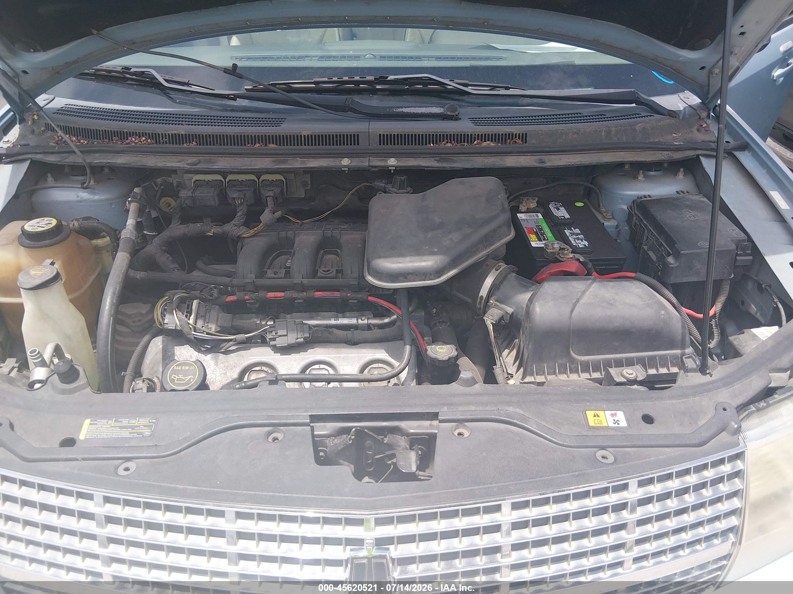 2008 Lincoln Mkx   Light Blue vin: 2LMDU68CX8BJ01600