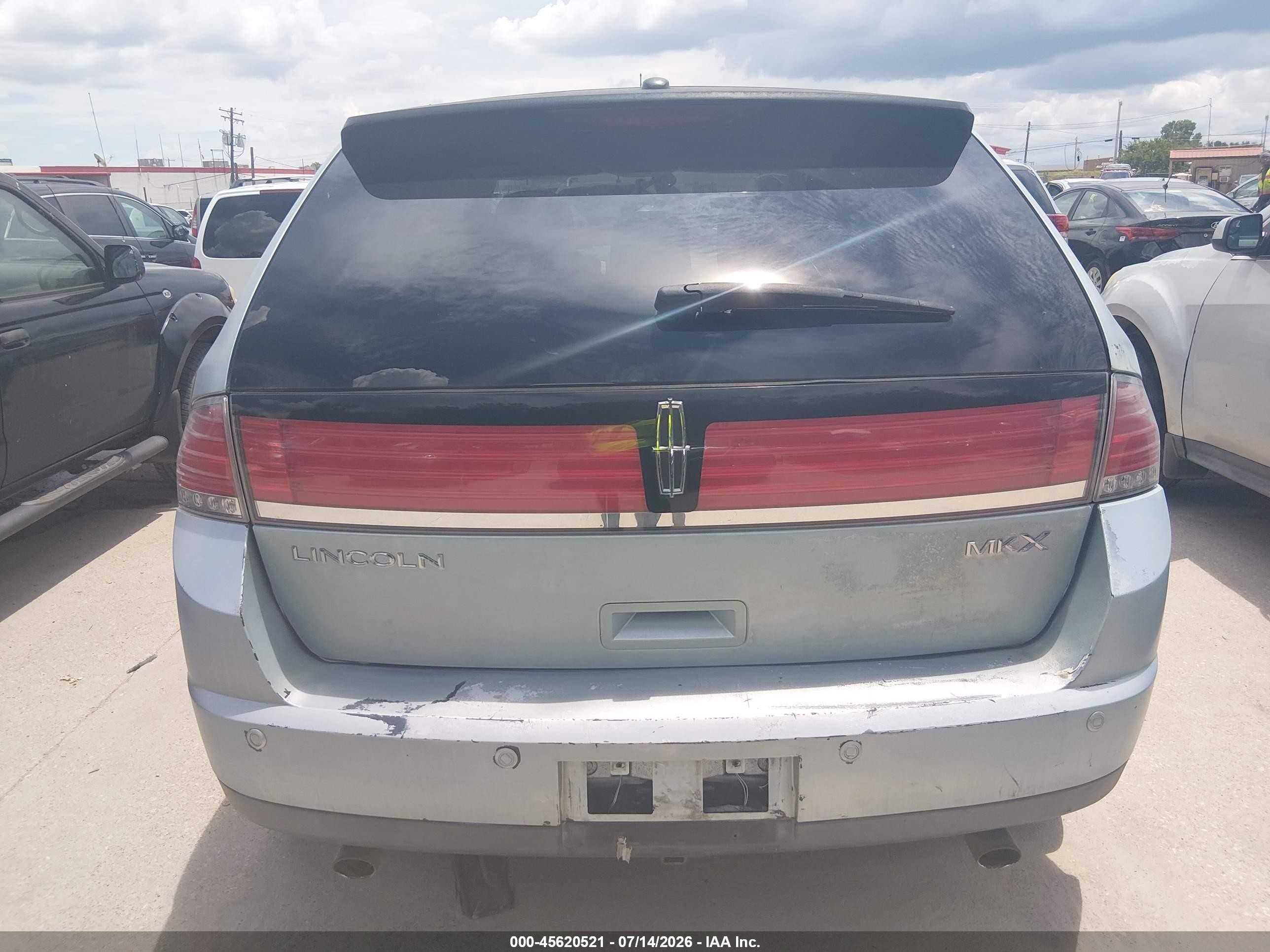 2008 Lincoln Mkx   Light Blue vin: 2LMDU68CX8BJ01600