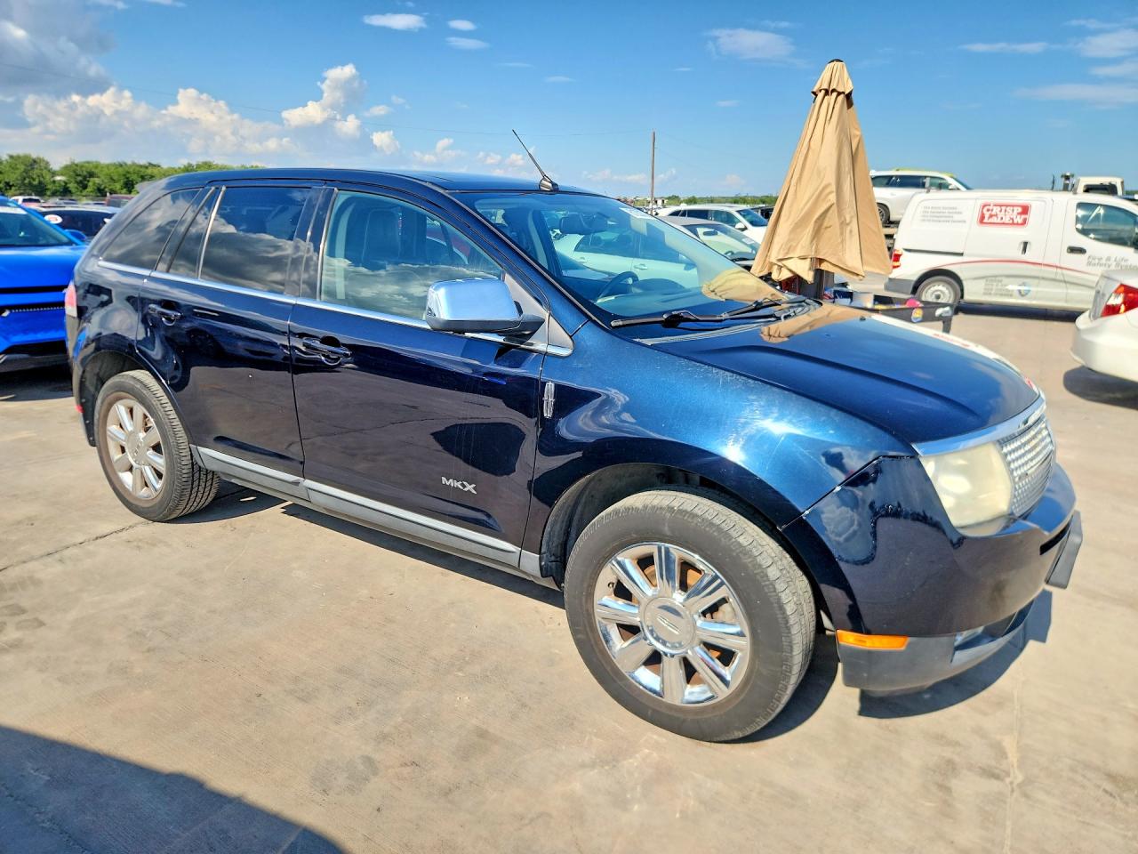 2008 Lincoln Mkx Синий vin: 2LMDU68CX8BJ23791
