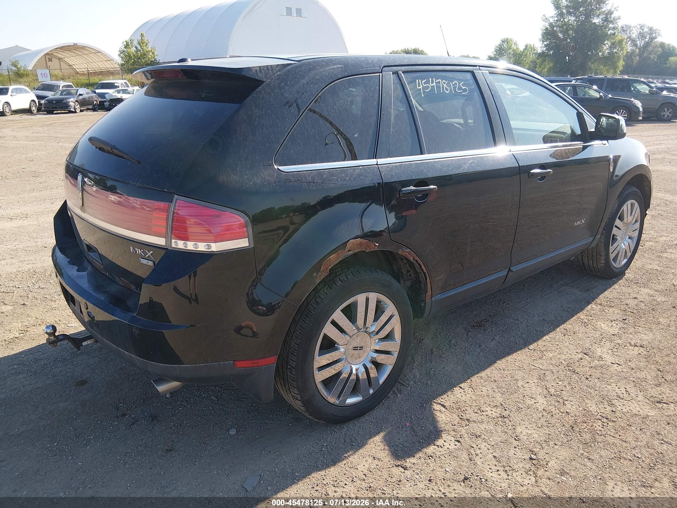 2008 Lincoln Mkx   Black vin: 2LMDU88C08BJ25223