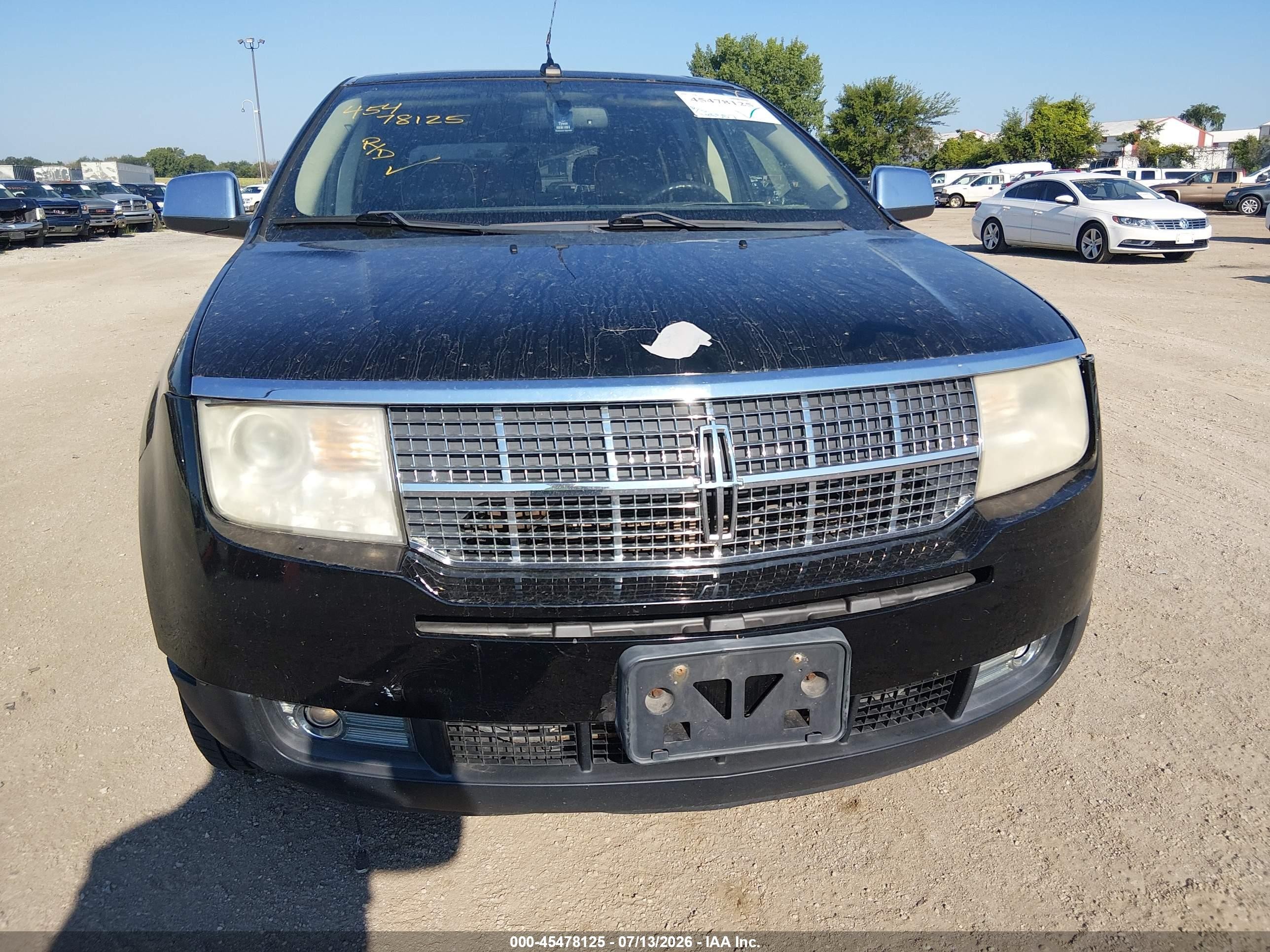 2008 Lincoln Mkx   Black vin: 2LMDU88C08BJ25223