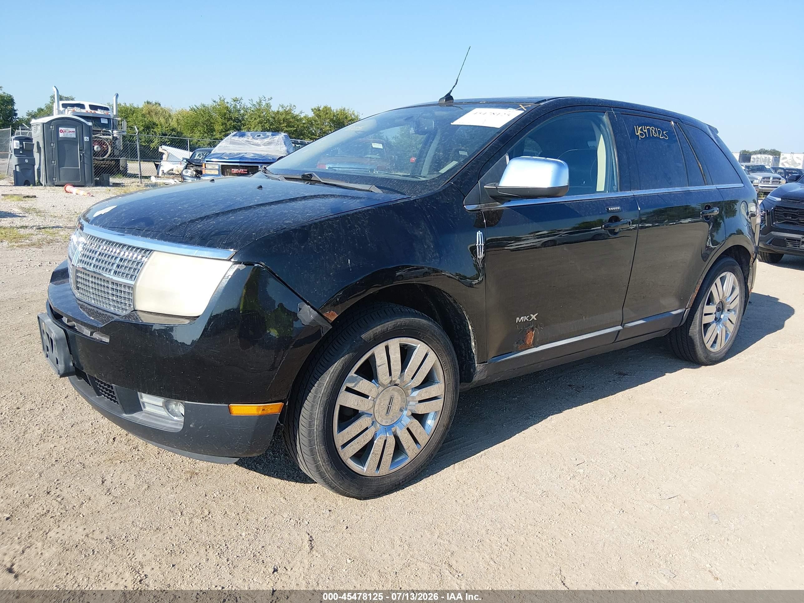 2008 Lincoln Mkx   Black vin: 2LMDU88C08BJ25223