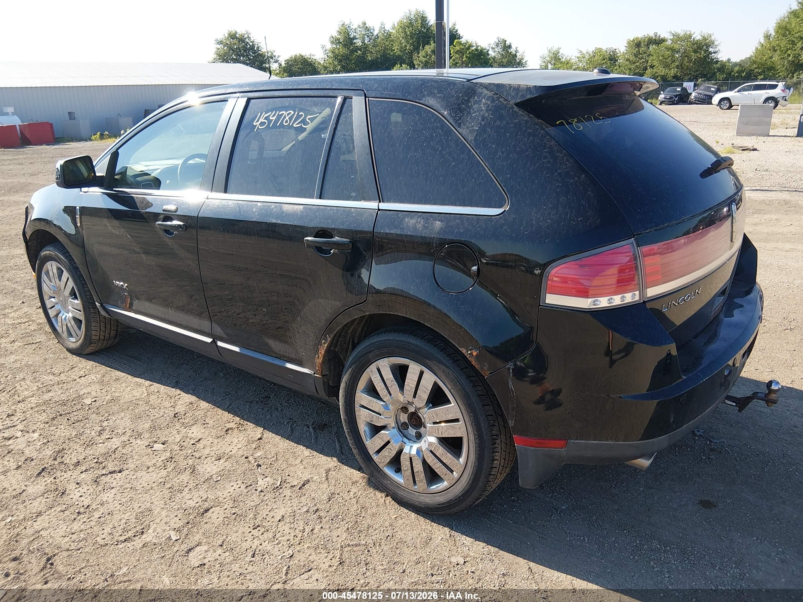 2008 Lincoln Mkx   Black vin: 2LMDU88C08BJ25223