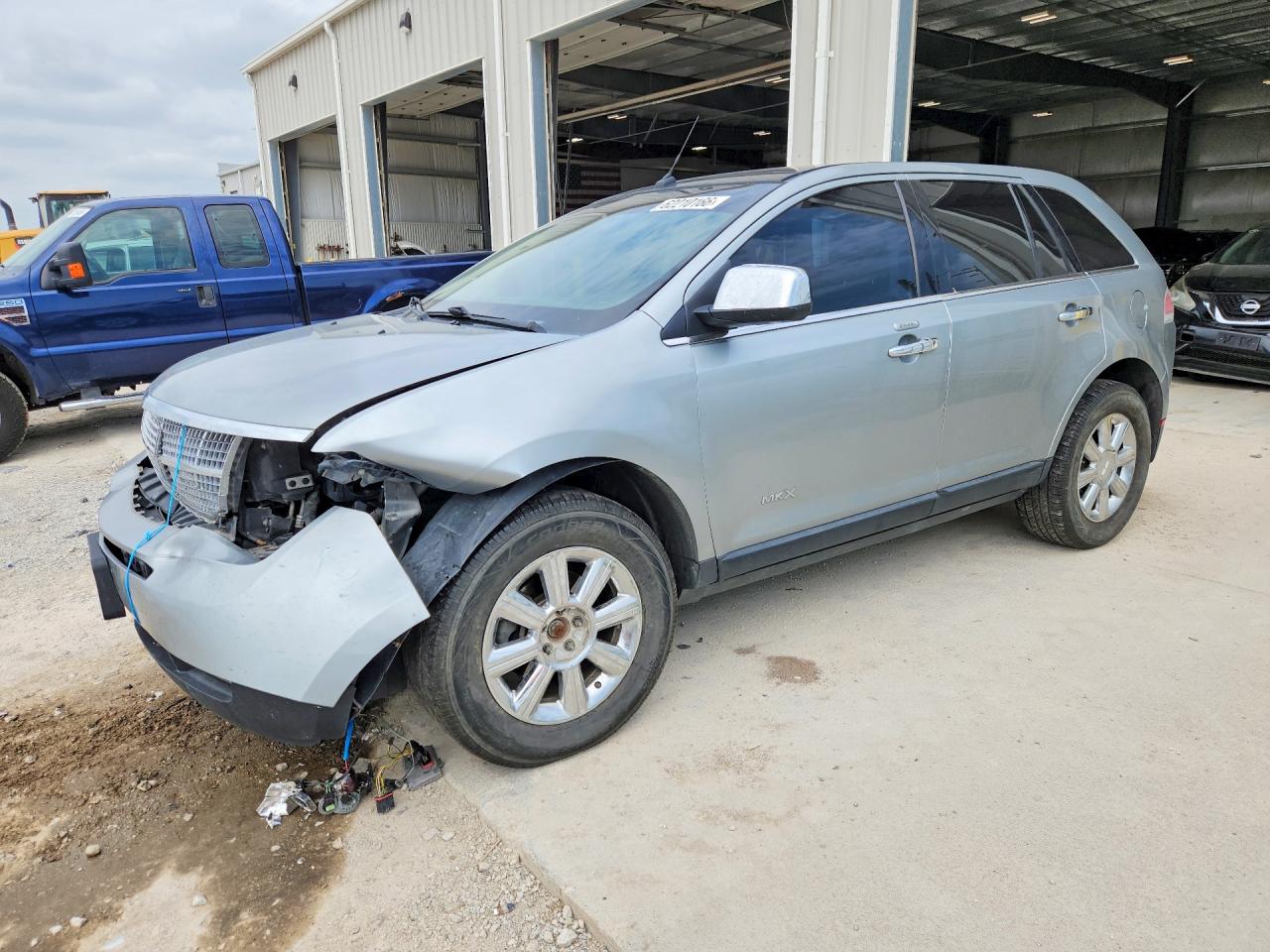2007 Lincoln Mkx Silver vin: 2LMDU88C17BJ29943
