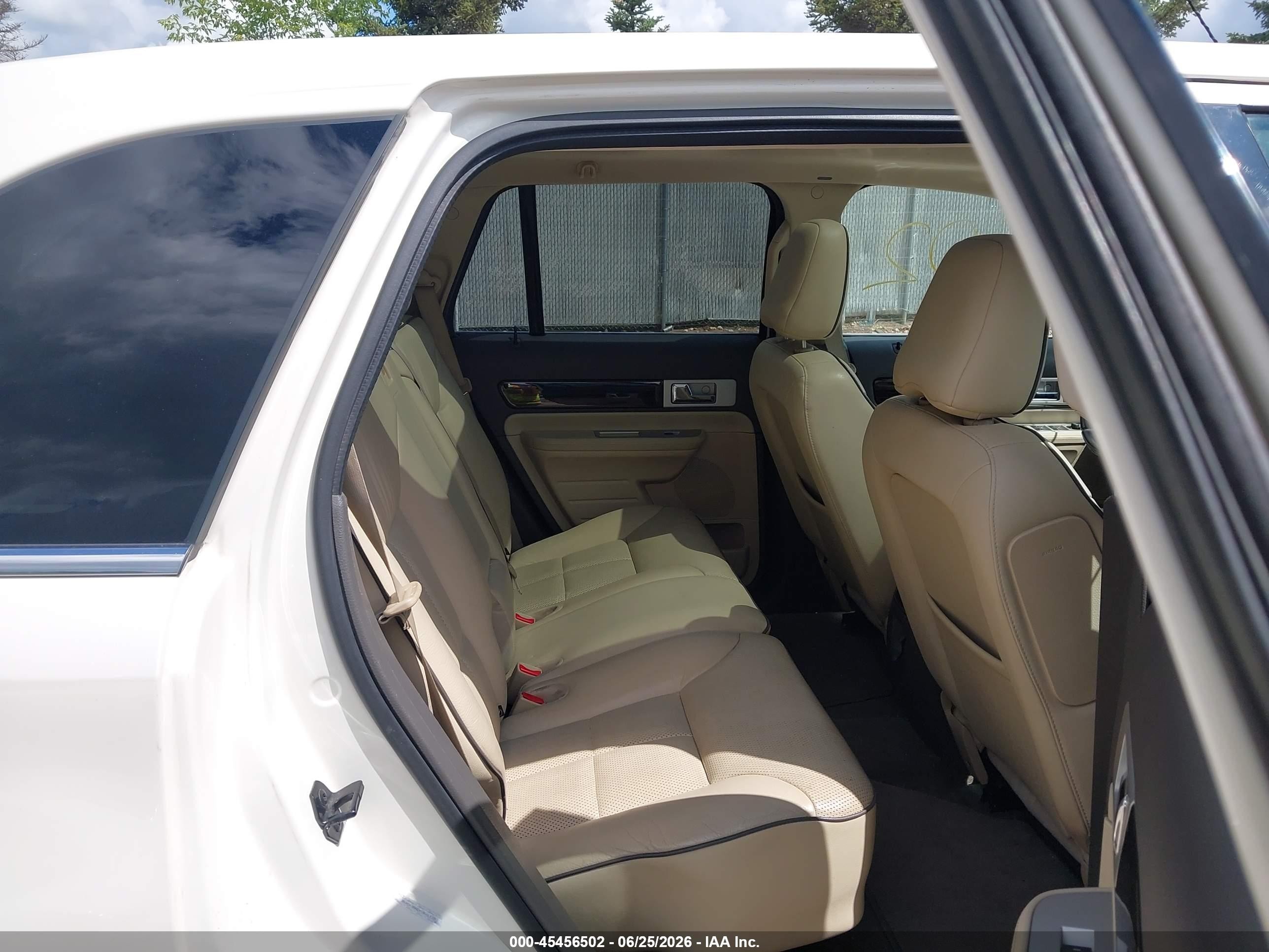 2008 Lincoln Mkx   White vin: 2LMDU88C18BJ12707