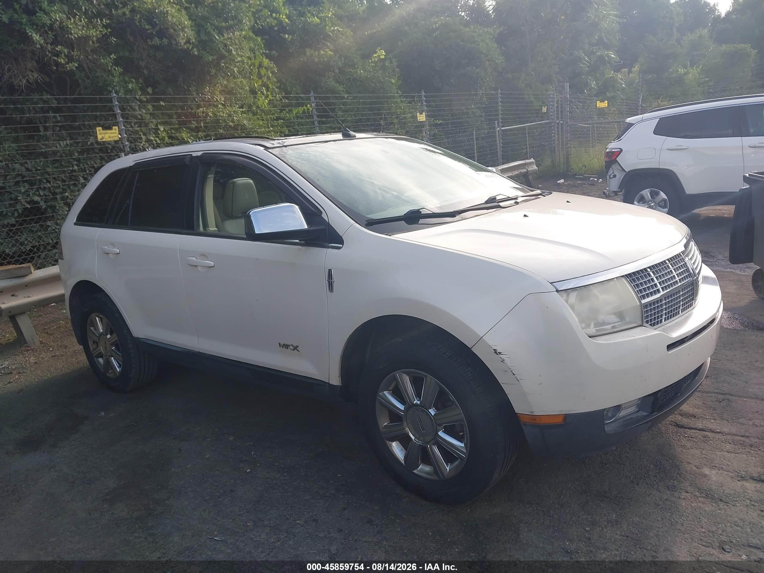 2008 Lincoln Mkx Белый vin: 2LMDU88C18BJ13565