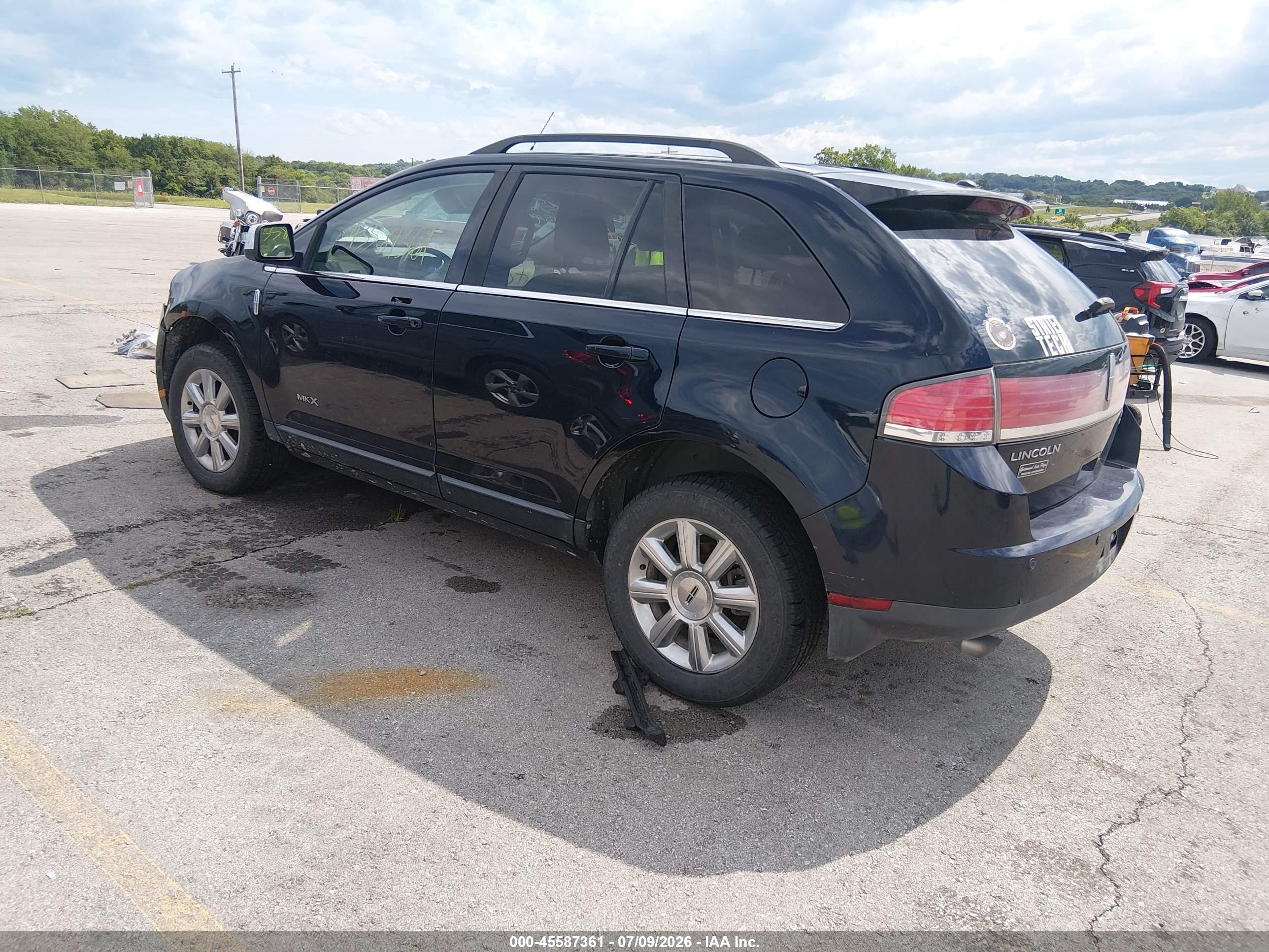 2008 Lincoln Mkx   Black vin: 2LMDU88C18BJ28616