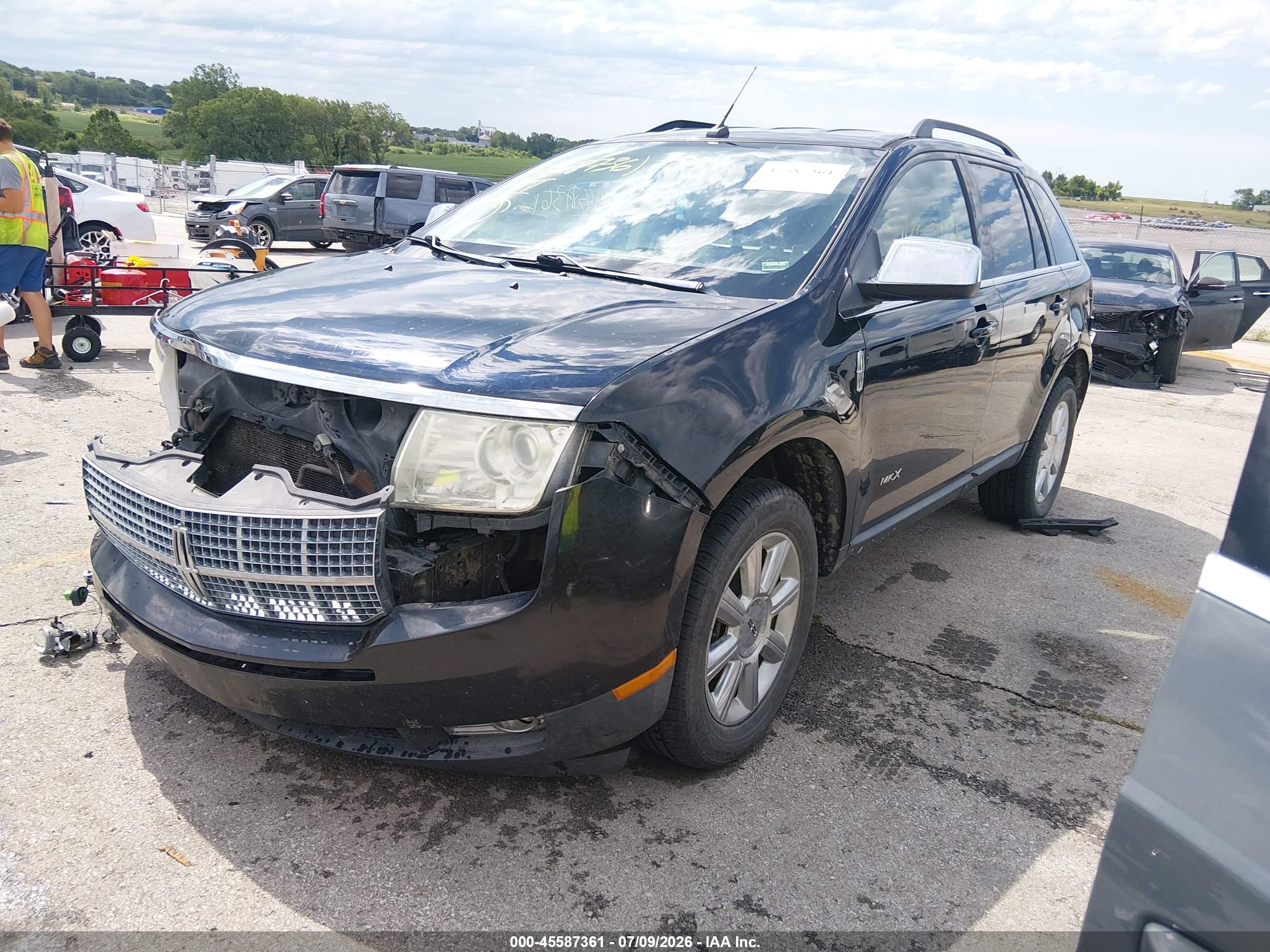 2008 Lincoln Mkx   Black vin: 2LMDU88C18BJ28616