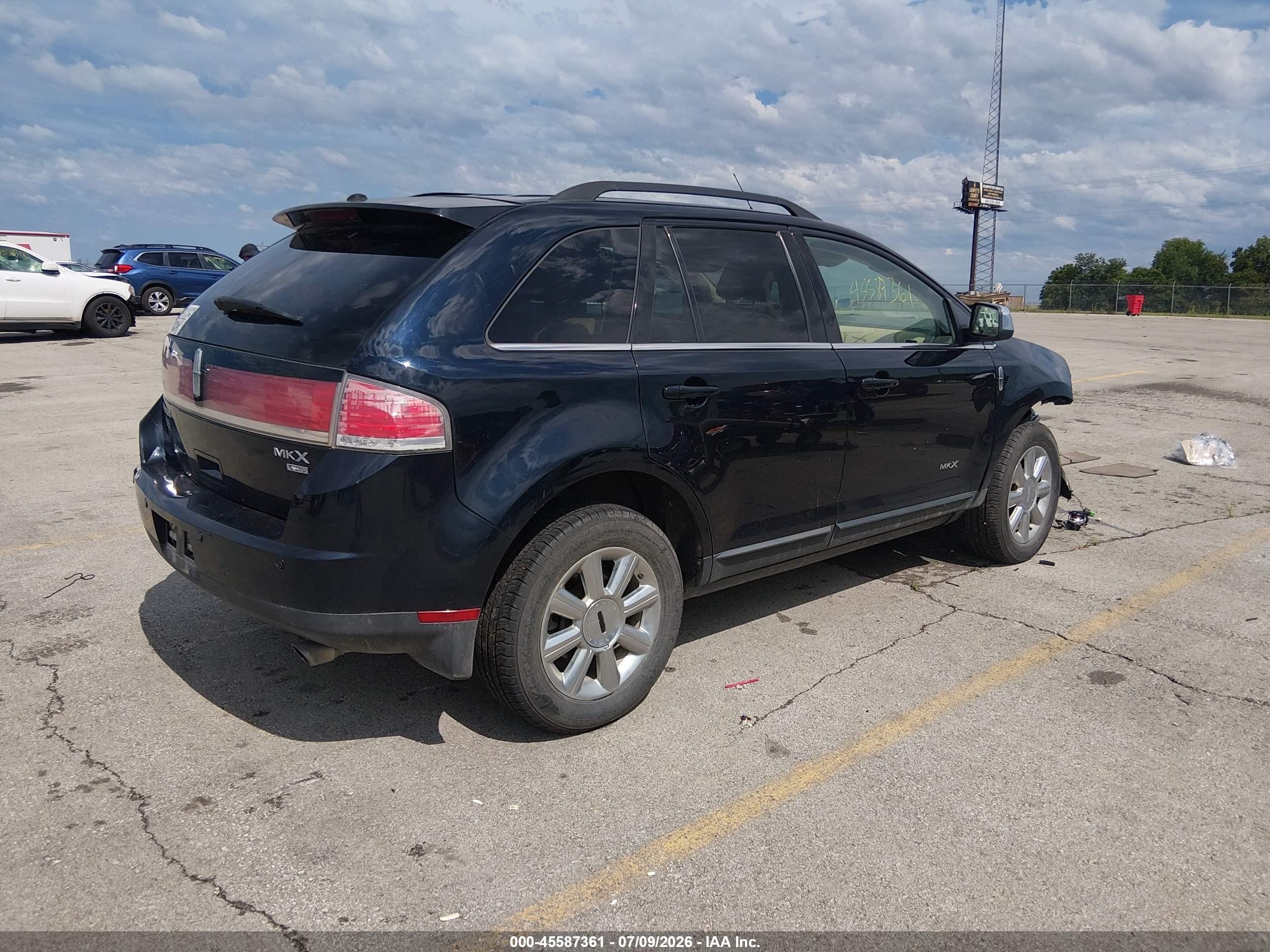 2008 Lincoln Mkx   Black vin: 2LMDU88C18BJ28616