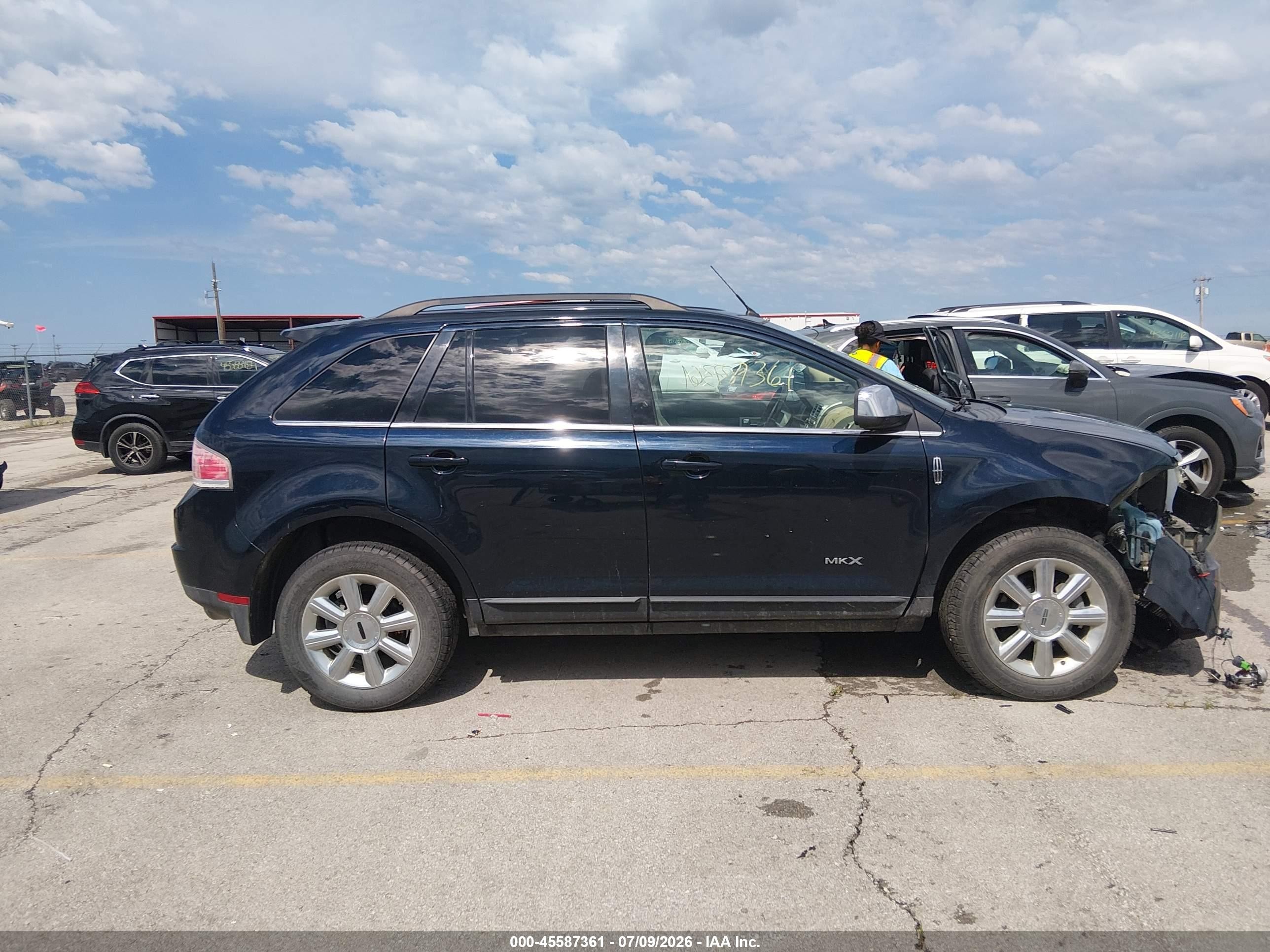 2008 Lincoln Mkx   Black vin: 2LMDU88C18BJ28616