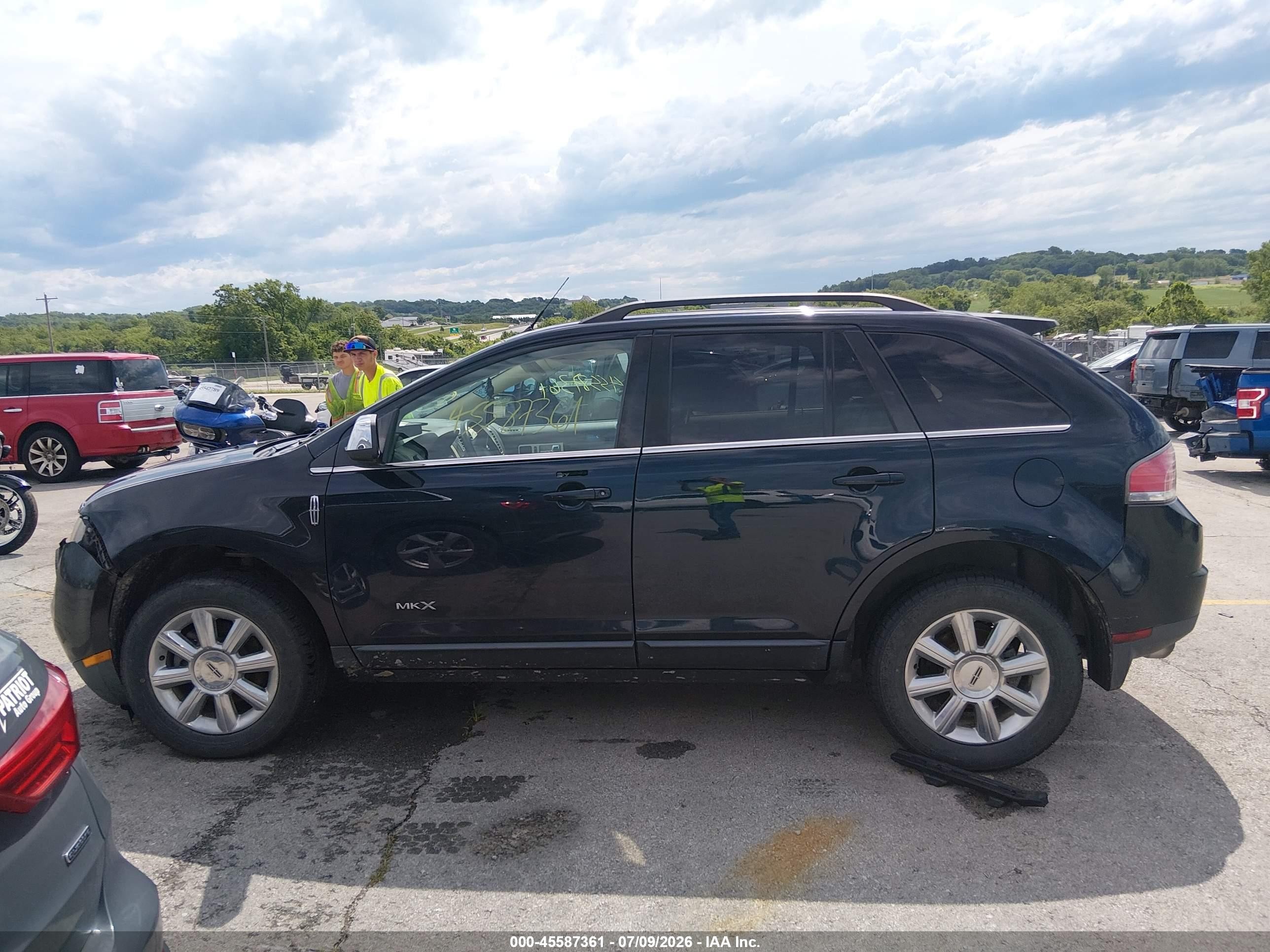 2008 Lincoln Mkx   Black vin: 2LMDU88C18BJ28616