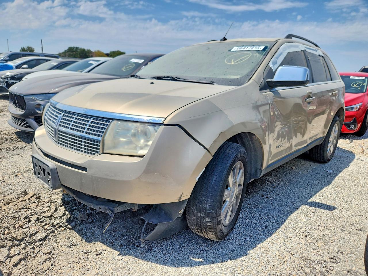 2007 Lincoln Mkx Gold vin: 2LMDU88C27BJ04193