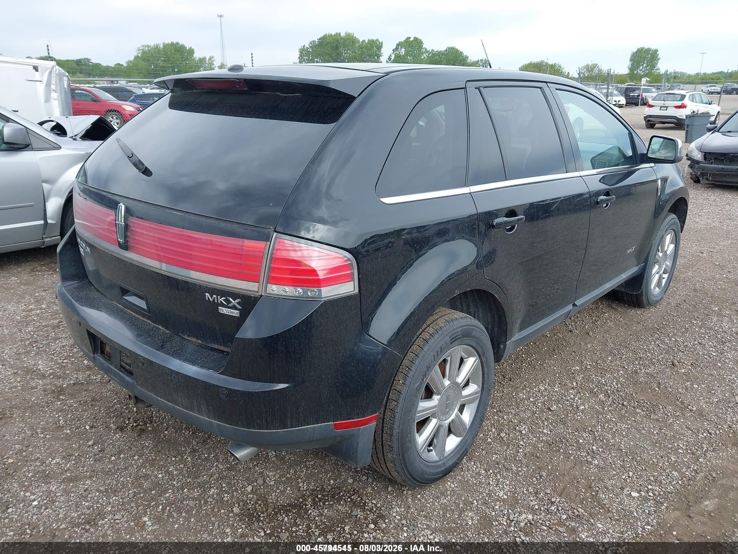 2007 Lincoln Mkx   Black vin: 2LMDU88C27BJ13007