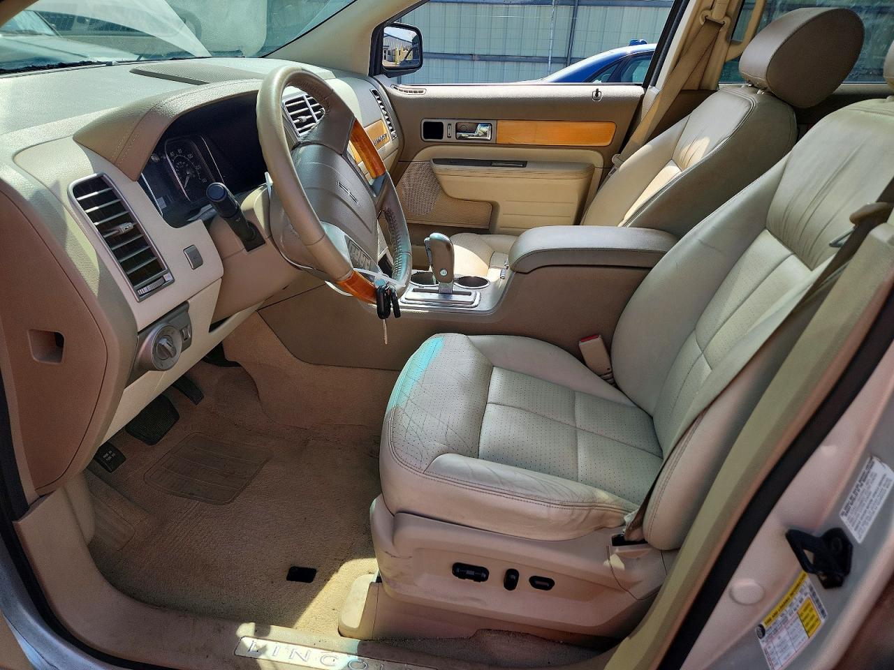 2007 Lincoln Mkx Beige vin: 2LMDU88C27BJ33175