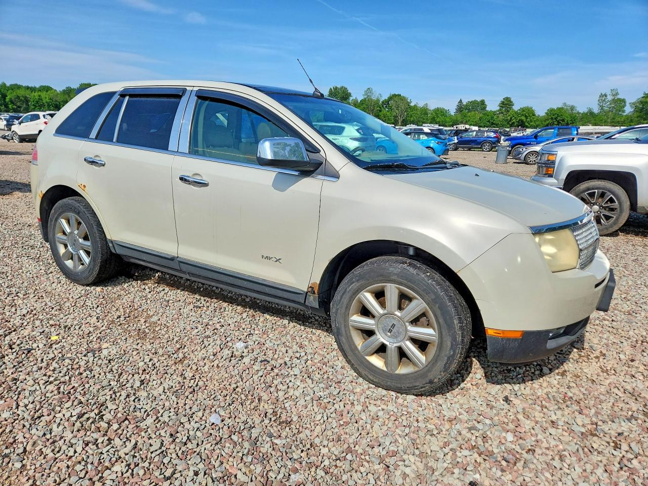 2007 Lincoln Mkx Beige vin: 2LMDU88C27BJ33175