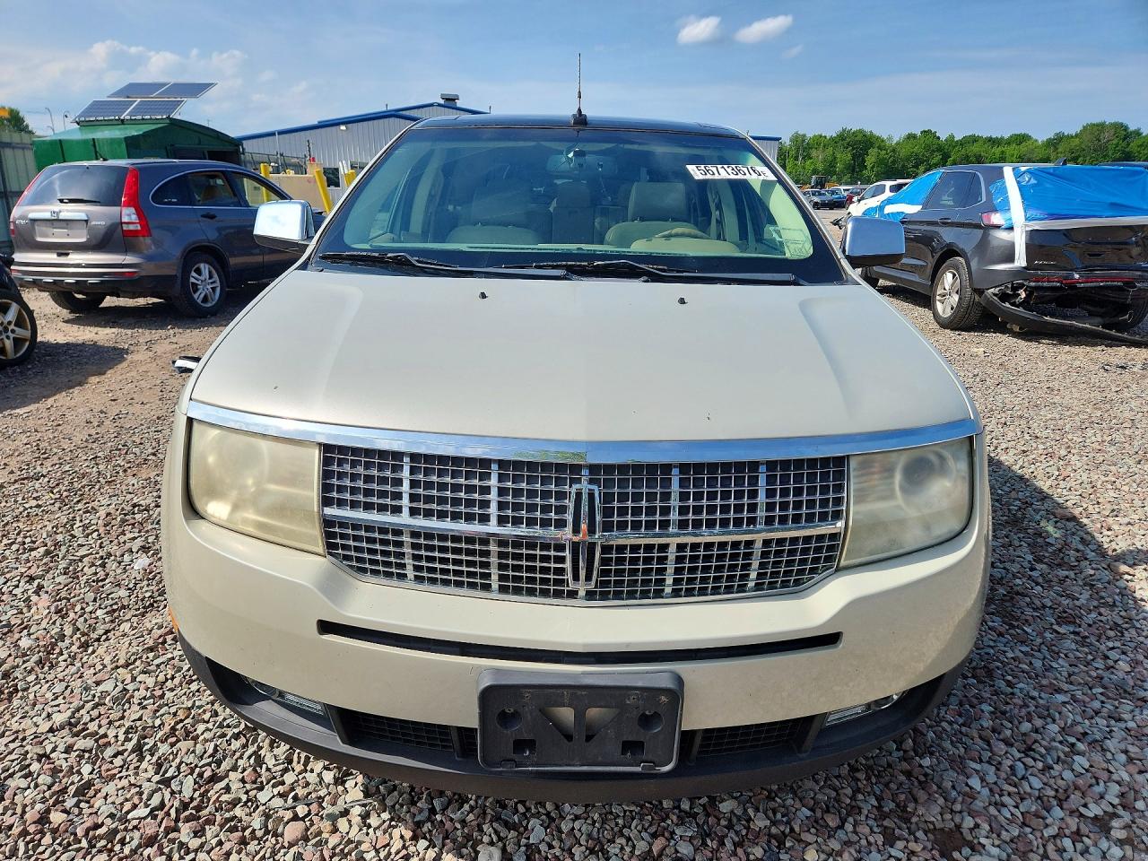 2007 Lincoln Mkx Beige vin: 2LMDU88C27BJ33175
