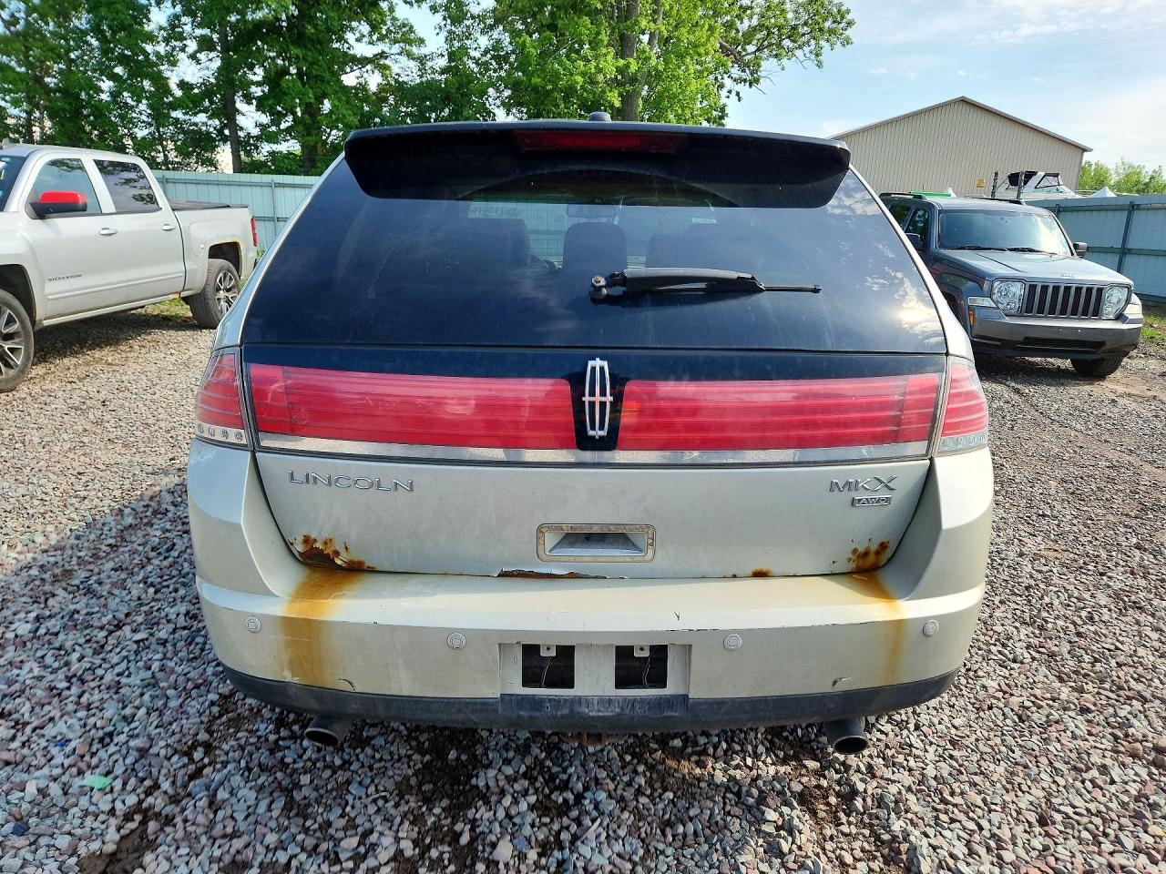 2007 Lincoln Mkx Beige vin: 2LMDU88C27BJ33175
