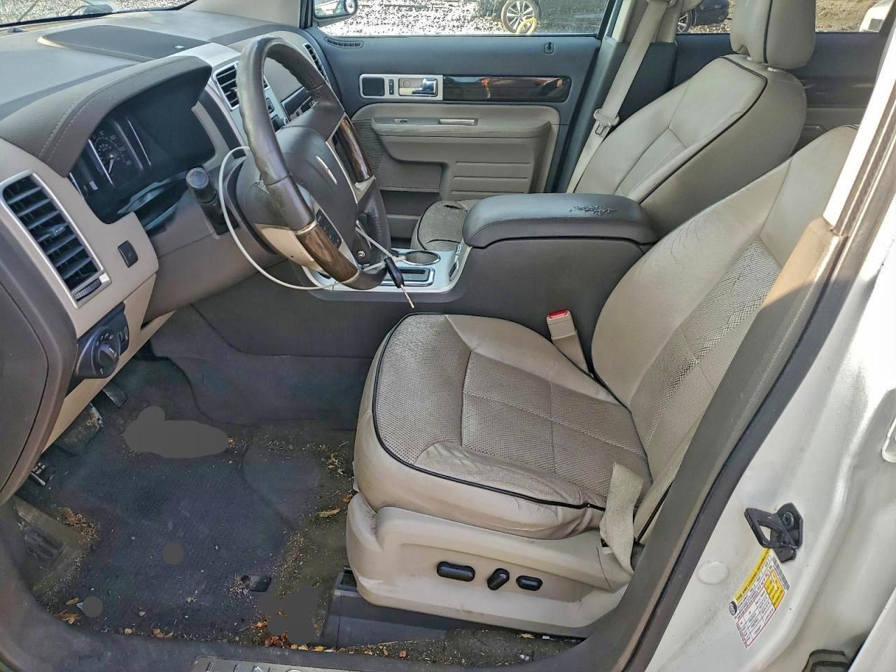2009 Lincoln Mkx White vin: 2LMDU88C29BJ13284