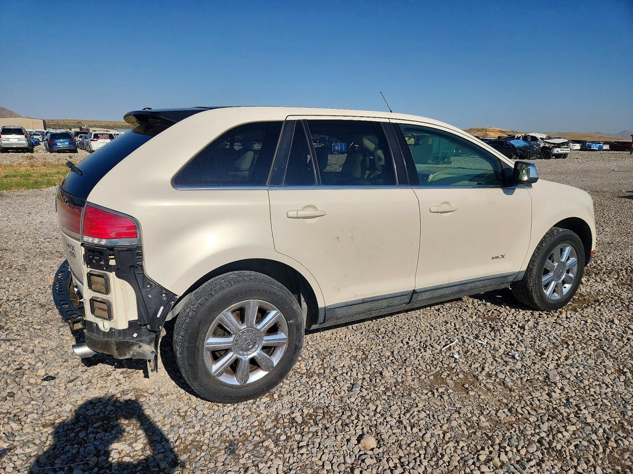 2007 Lincoln Mkx White vin: 2LMDU88C37BJ03179