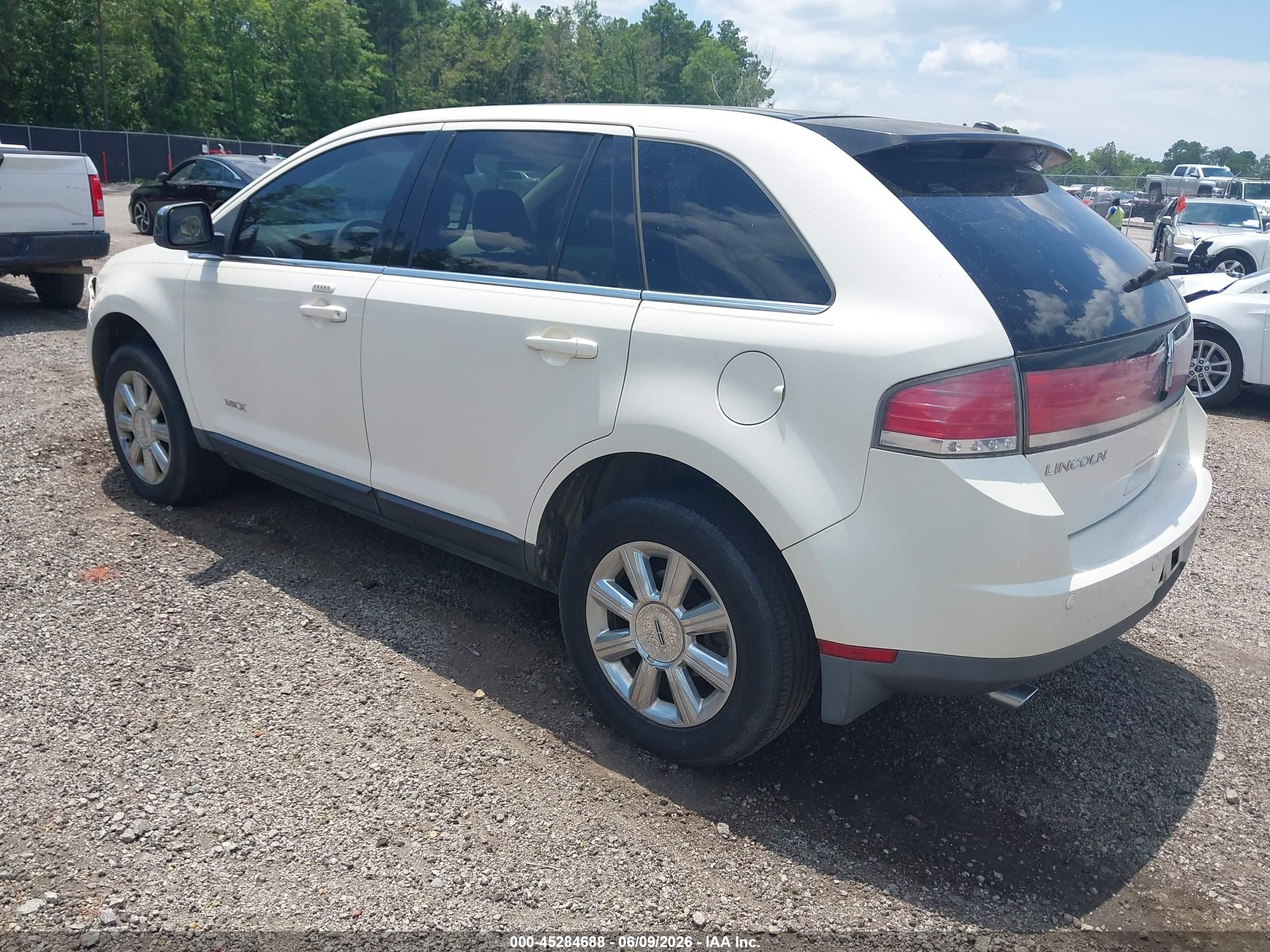 2007 Lincoln Mkx   Cream vin: 2LMDU88C37BJ09371