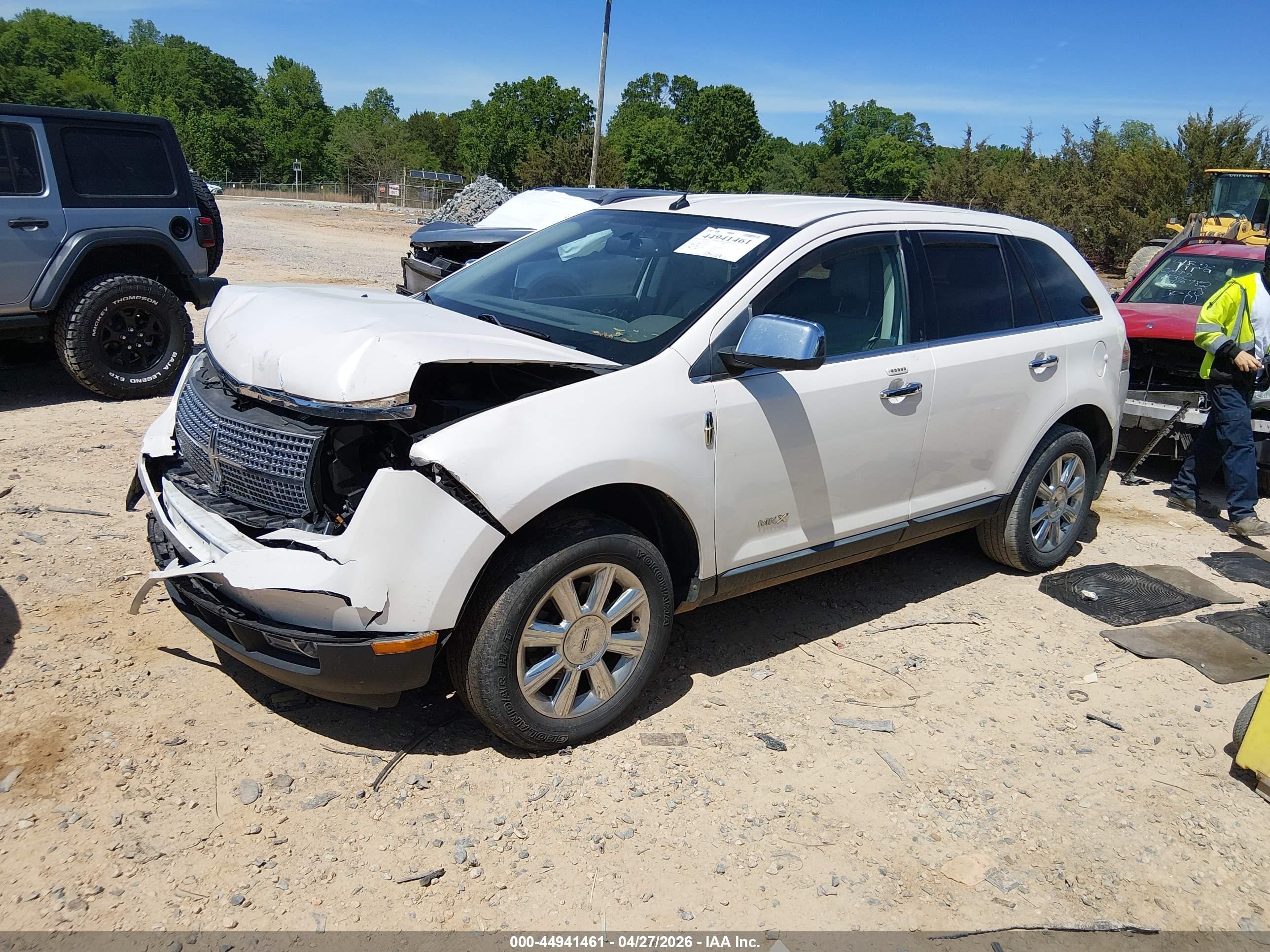 2009 Lincoln Mkx   White vin: 2LMDU88C39BJ06537
