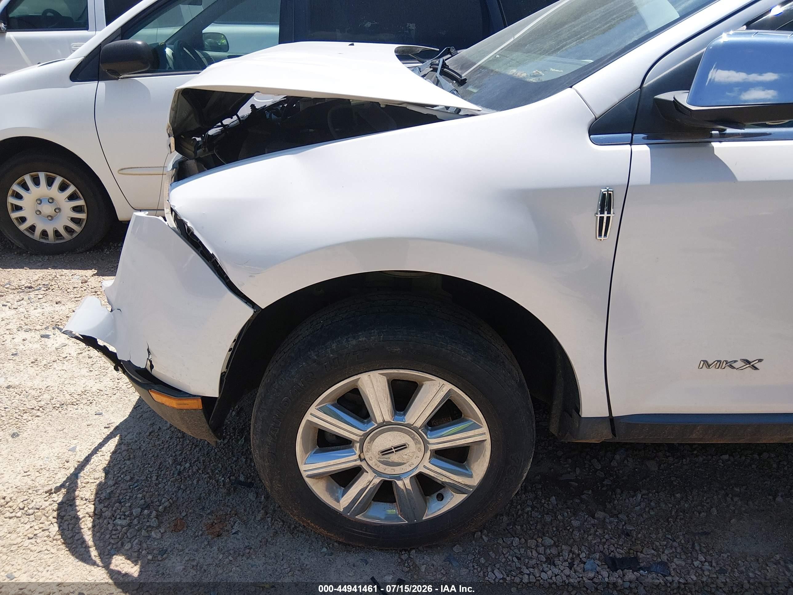 2009 Lincoln Mkx   White vin: 2LMDU88C39BJ06537