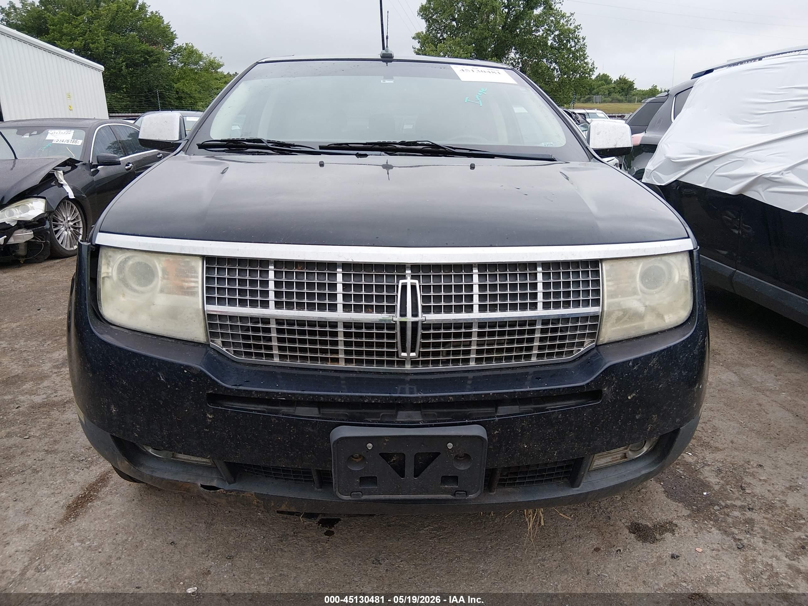 2009 Lincoln Mkx   Black vin: 2LMDU88C39BJ07042