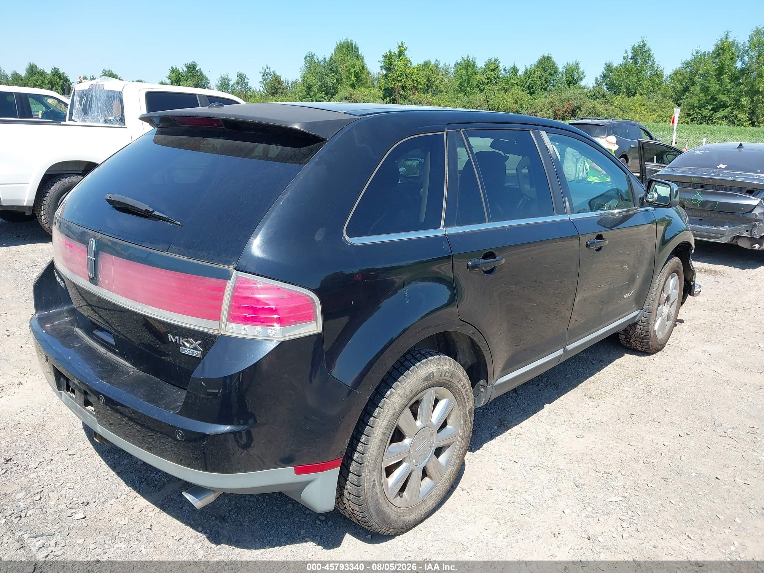 2007 Lincoln Mkx   Black vin: 2LMDU88C47BJ23957
