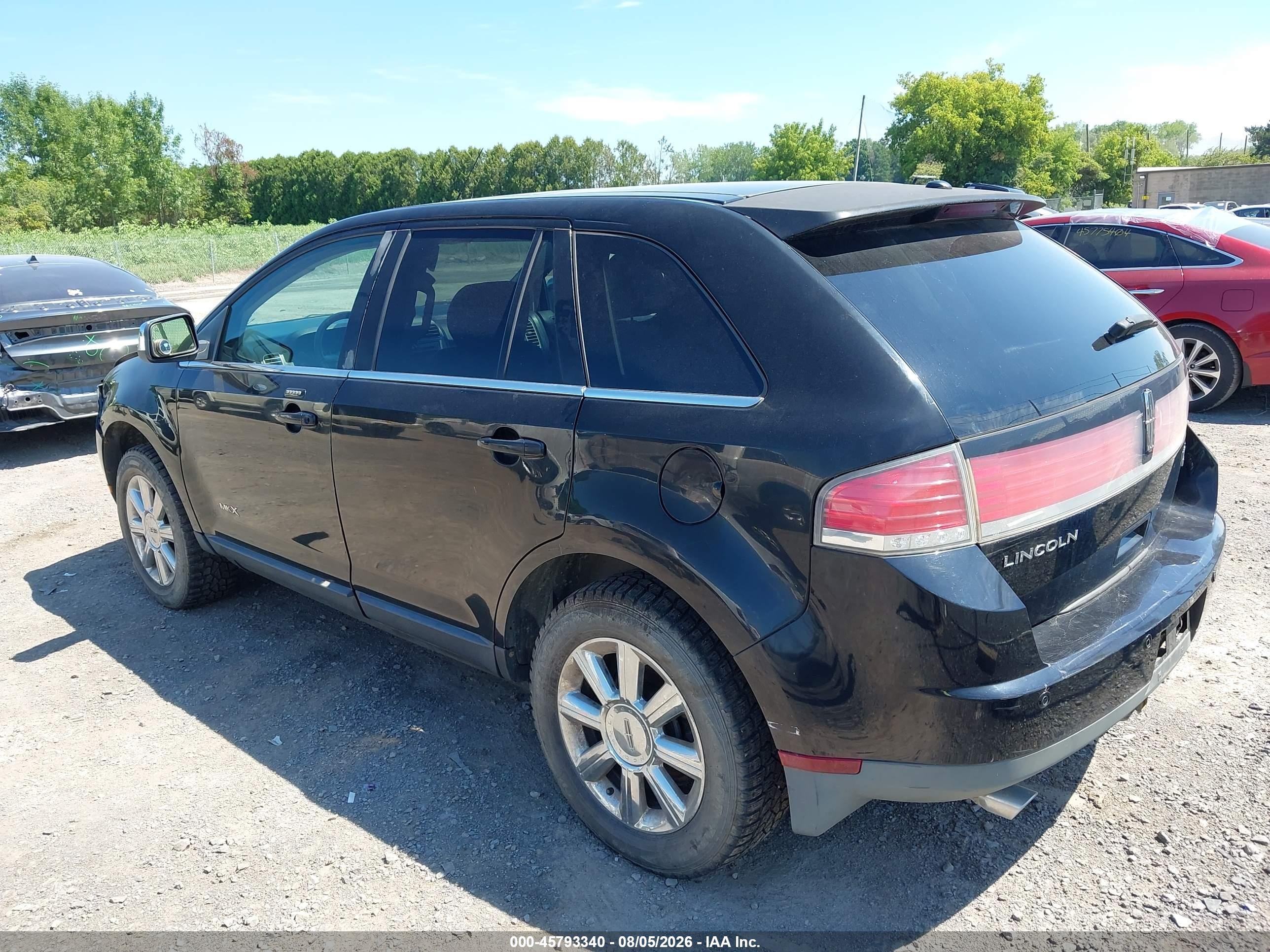 2007 Lincoln Mkx   Black vin: 2LMDU88C47BJ23957