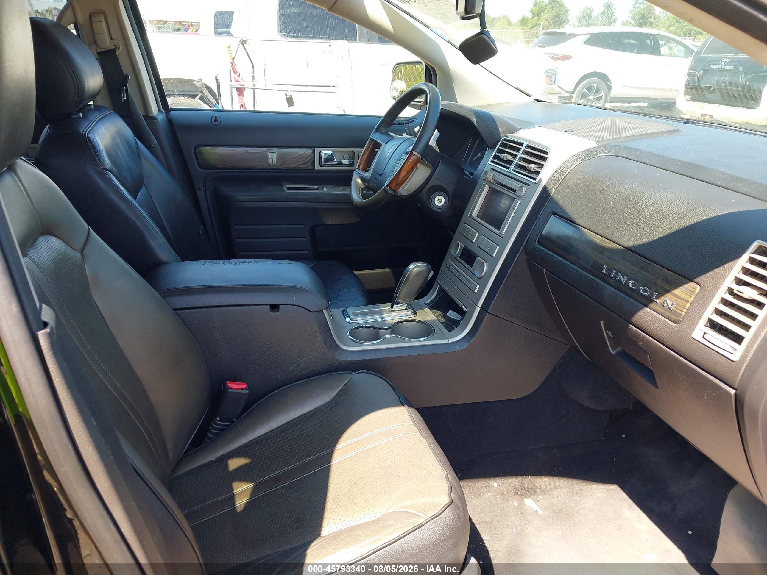 2007 Lincoln Mkx   Black vin: 2LMDU88C47BJ23957