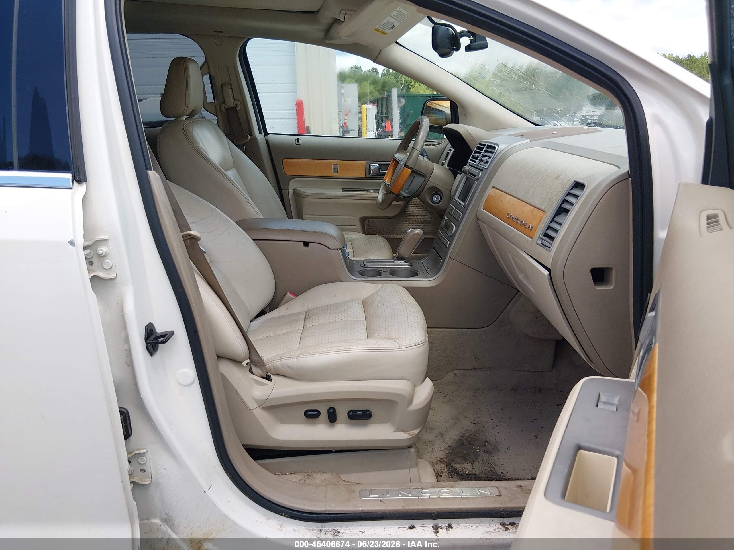 2007 Lincoln Mkx   Белый vin: 2LMDU88C57BJ02969