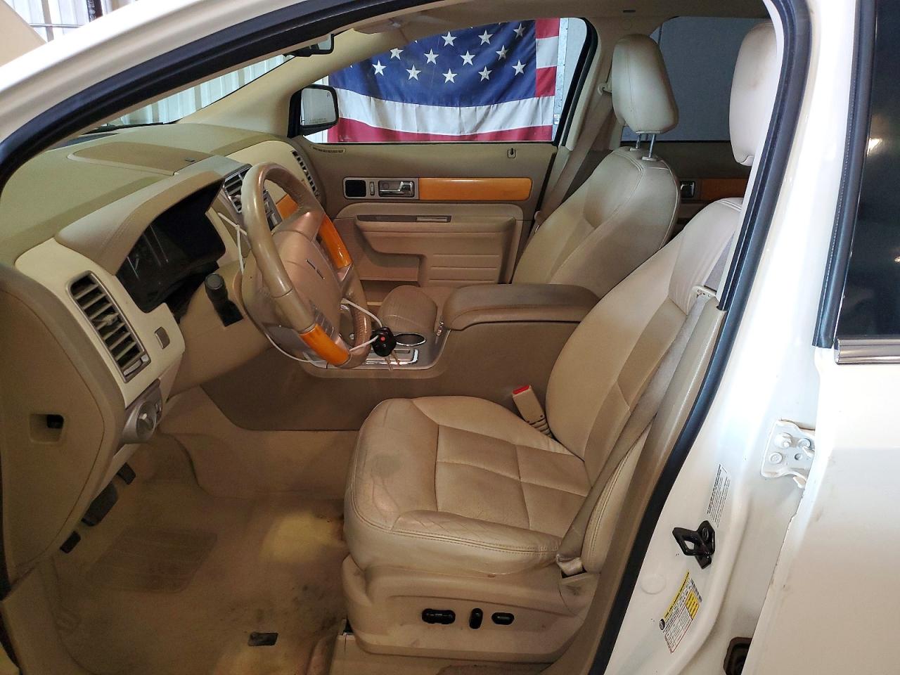 2007 Lincoln Mkx White vin: 2LMDU88C57BJ36040