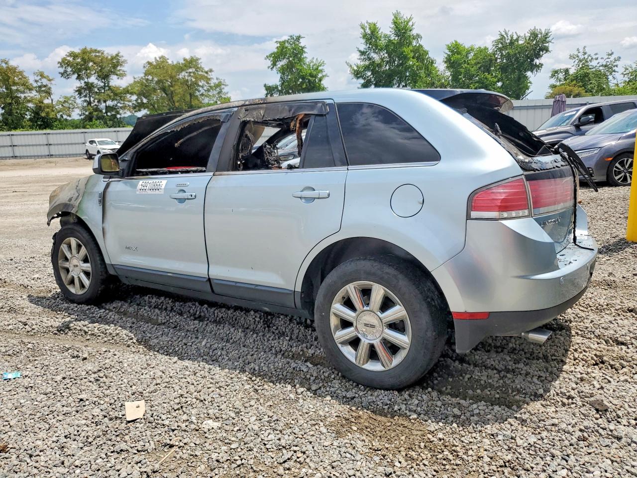 2008 Lincoln Mkx Blue vin: 2LMDU88C58BJ23418