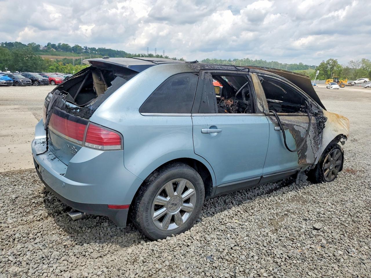 2008 Lincoln Mkx Blue vin: 2LMDU88C58BJ23418