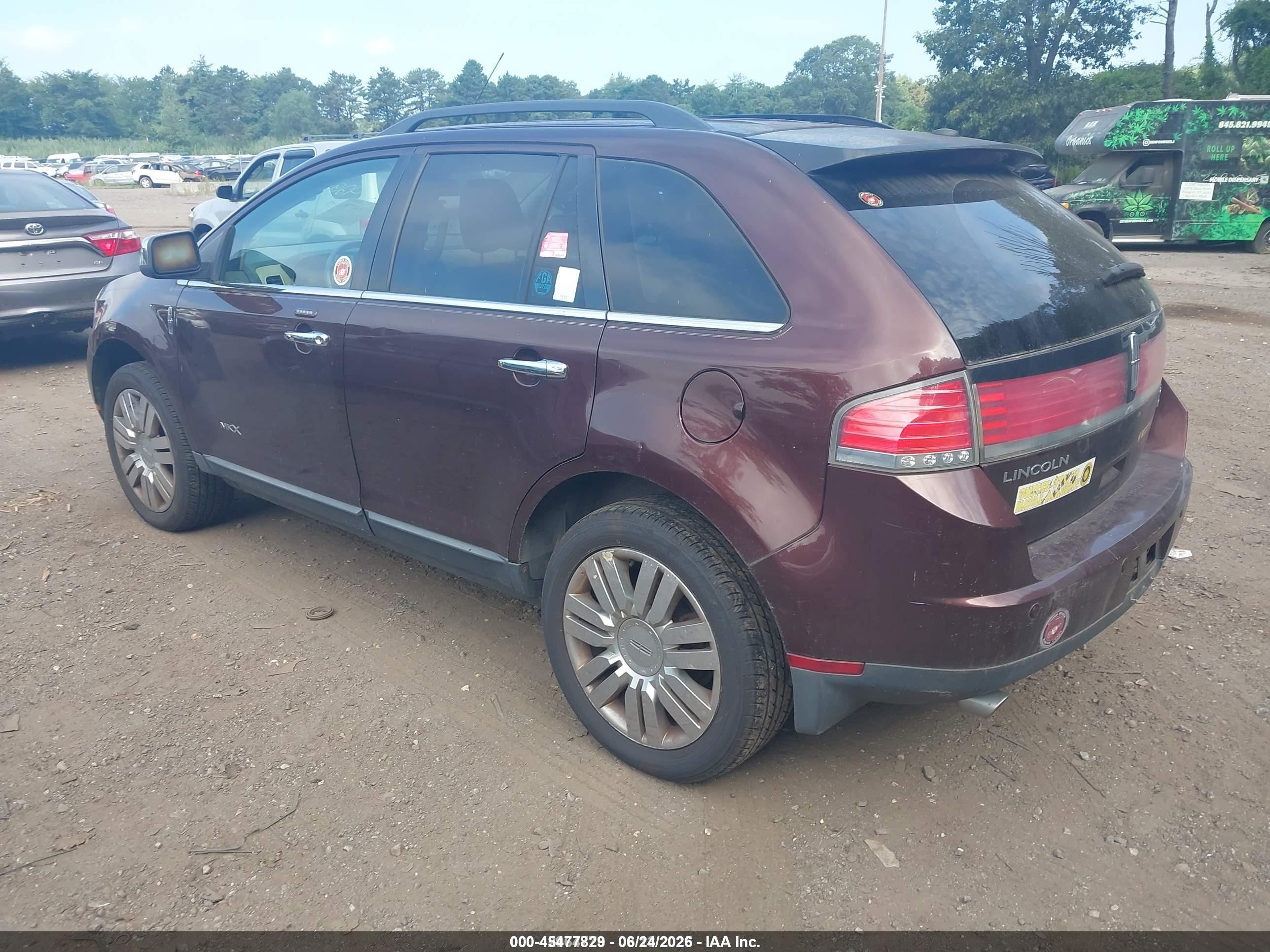 2009 Lincoln Mkx   Maroon vin: 2LMDU88C59BJ03025