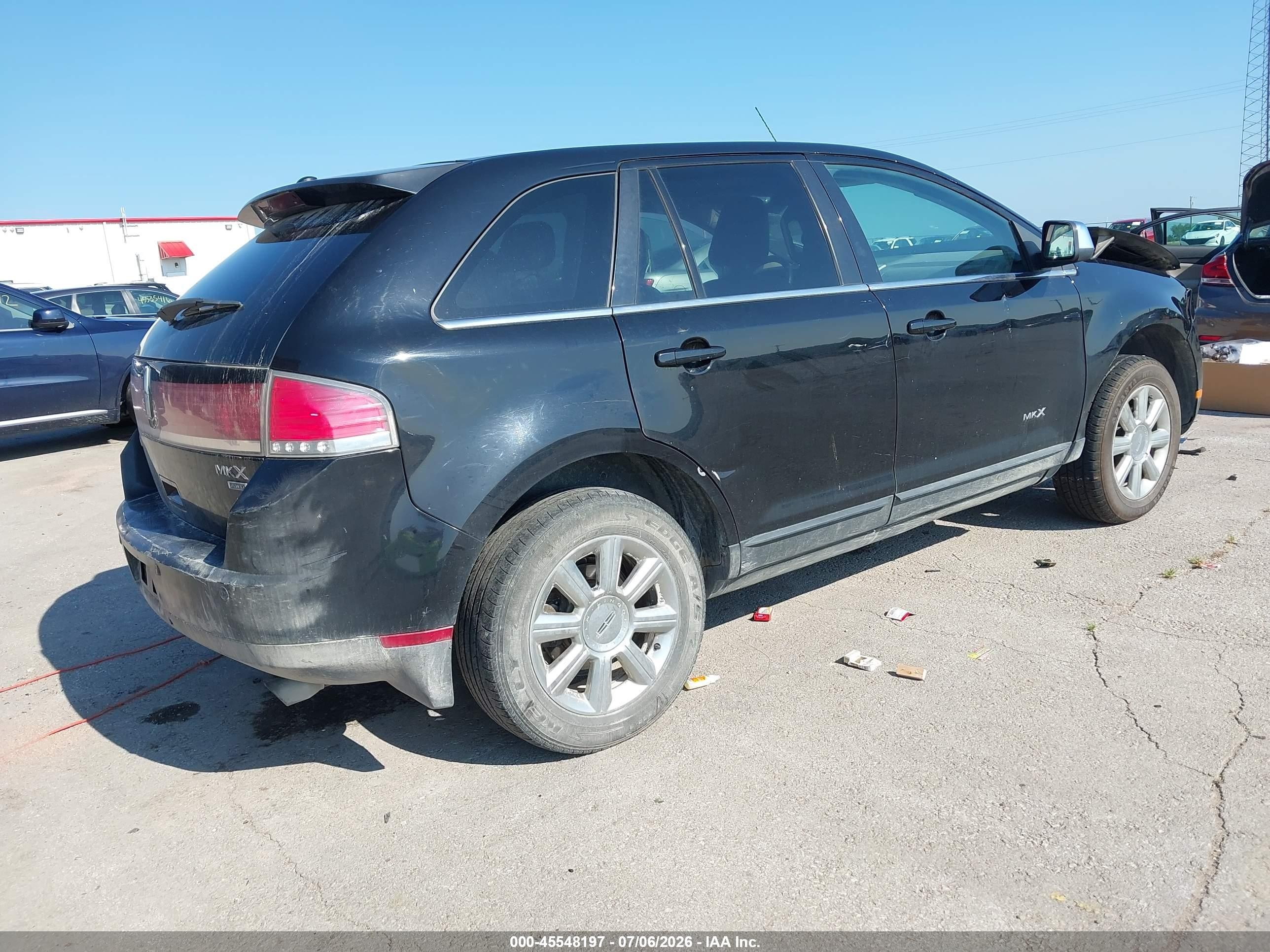 2007 Lincoln Mkx   Черный vin: 2LMDU88C67BJ12443
