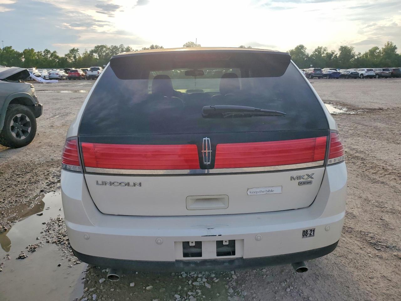 2007 Lincoln Mkx White vin: 2LMDU88C67BJ25693