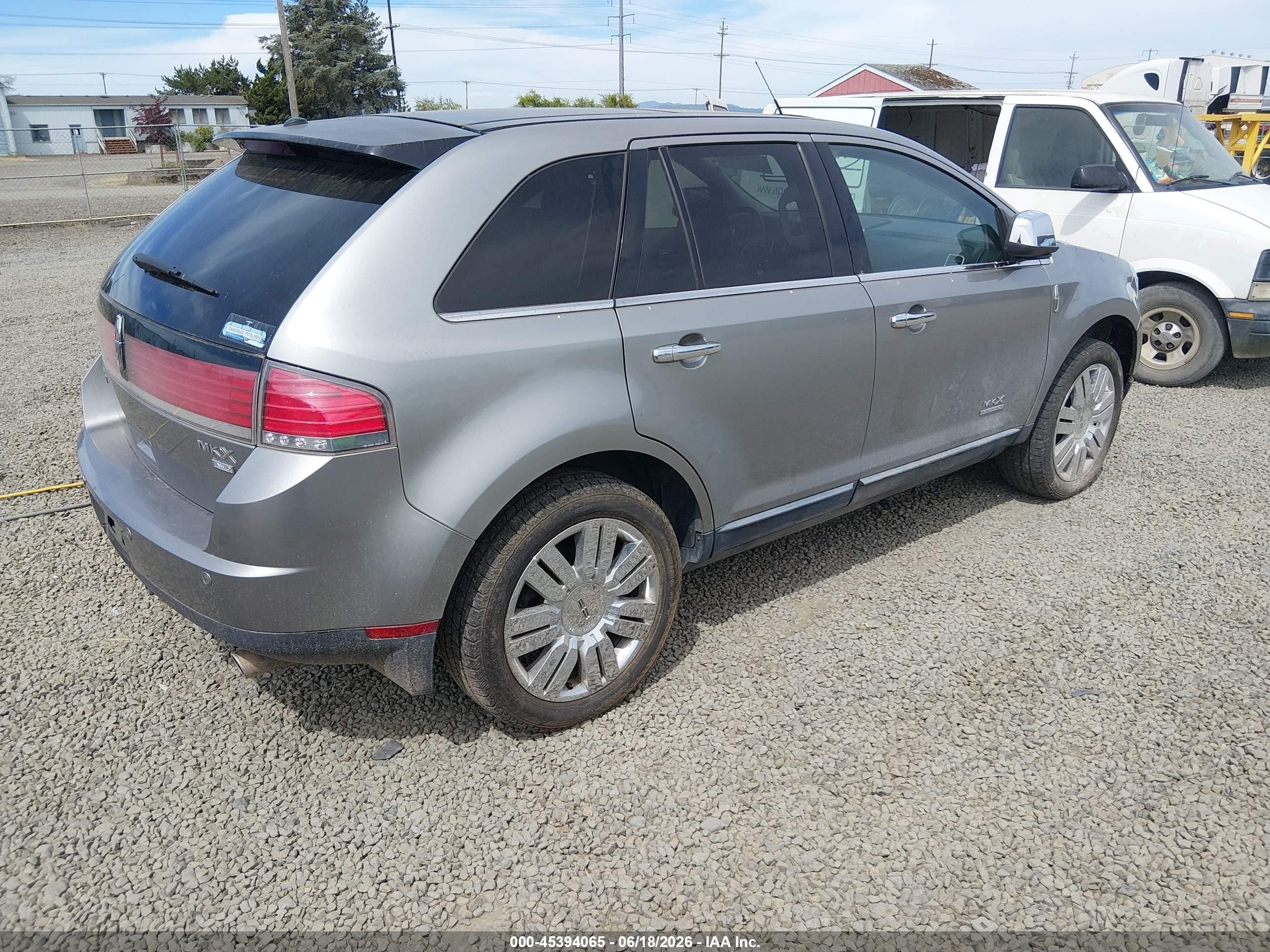 2008 Lincoln Mkx   Gray vin: 2LMDU88C68BJ03470