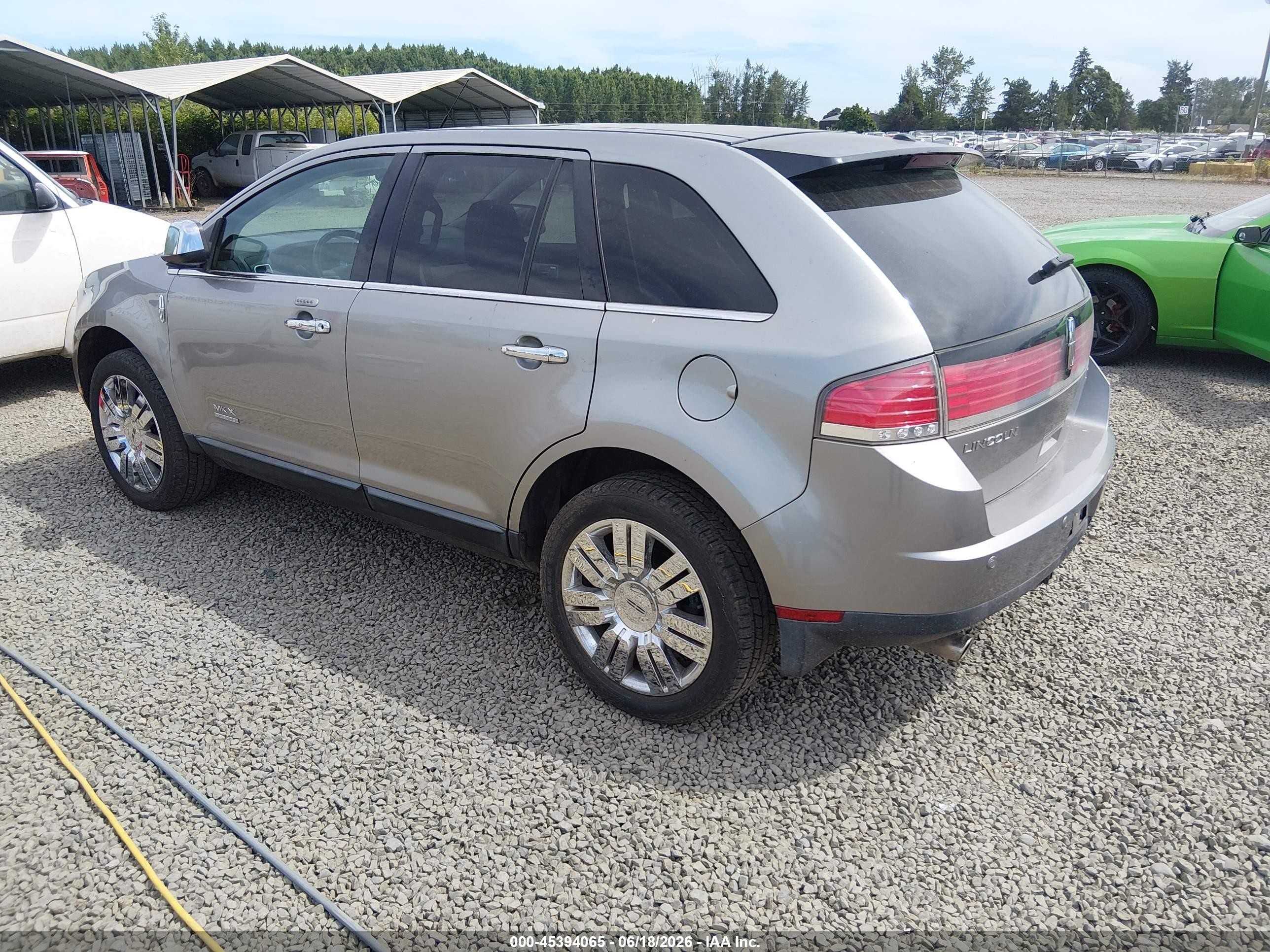 2008 Lincoln Mkx   Gray vin: 2LMDU88C68BJ03470