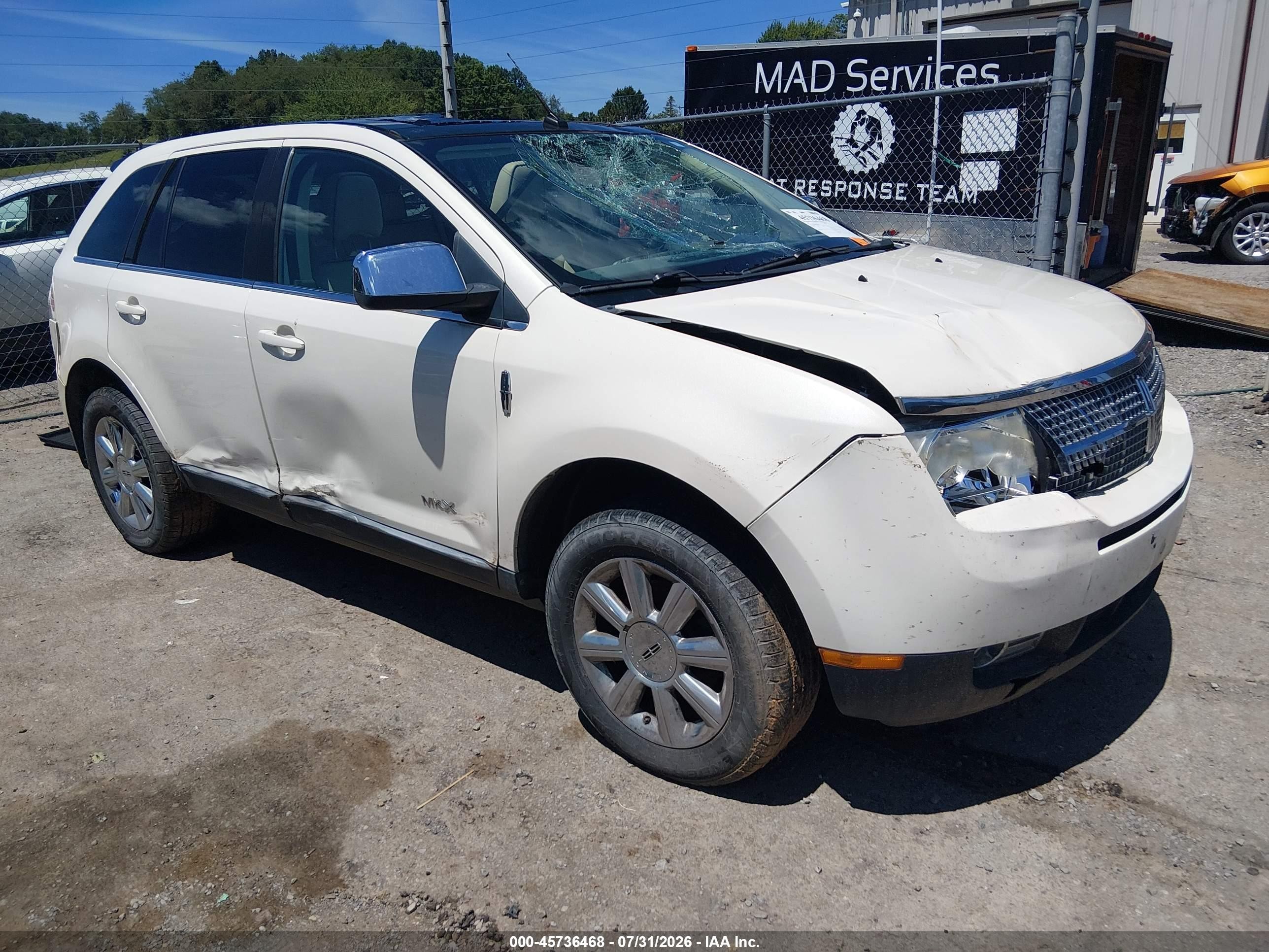 2008 Lincoln Mkx   Белый vin: 2LMDU88C68BJ06210