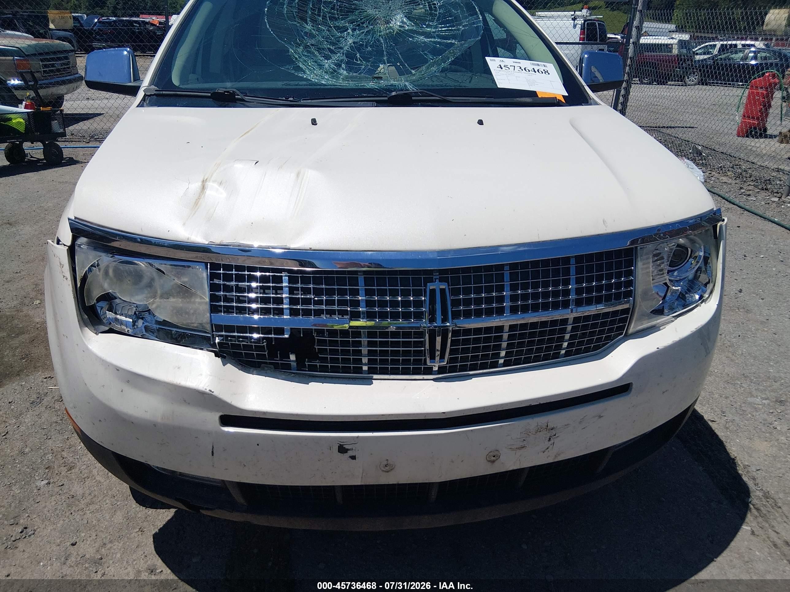 2008 Lincoln Mkx   Белый vin: 2LMDU88C68BJ06210