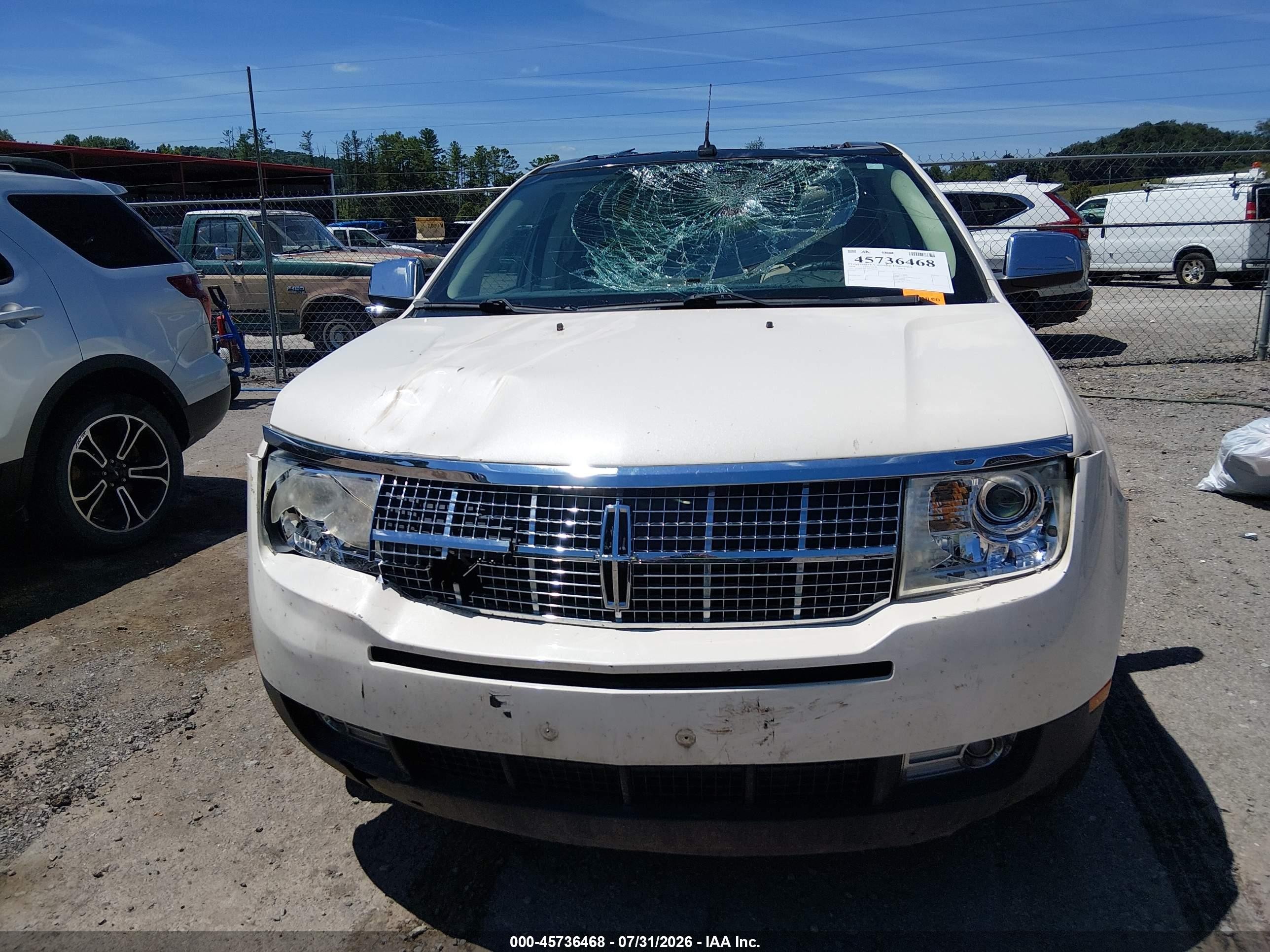 2008 Lincoln Mkx   Белый vin: 2LMDU88C68BJ06210