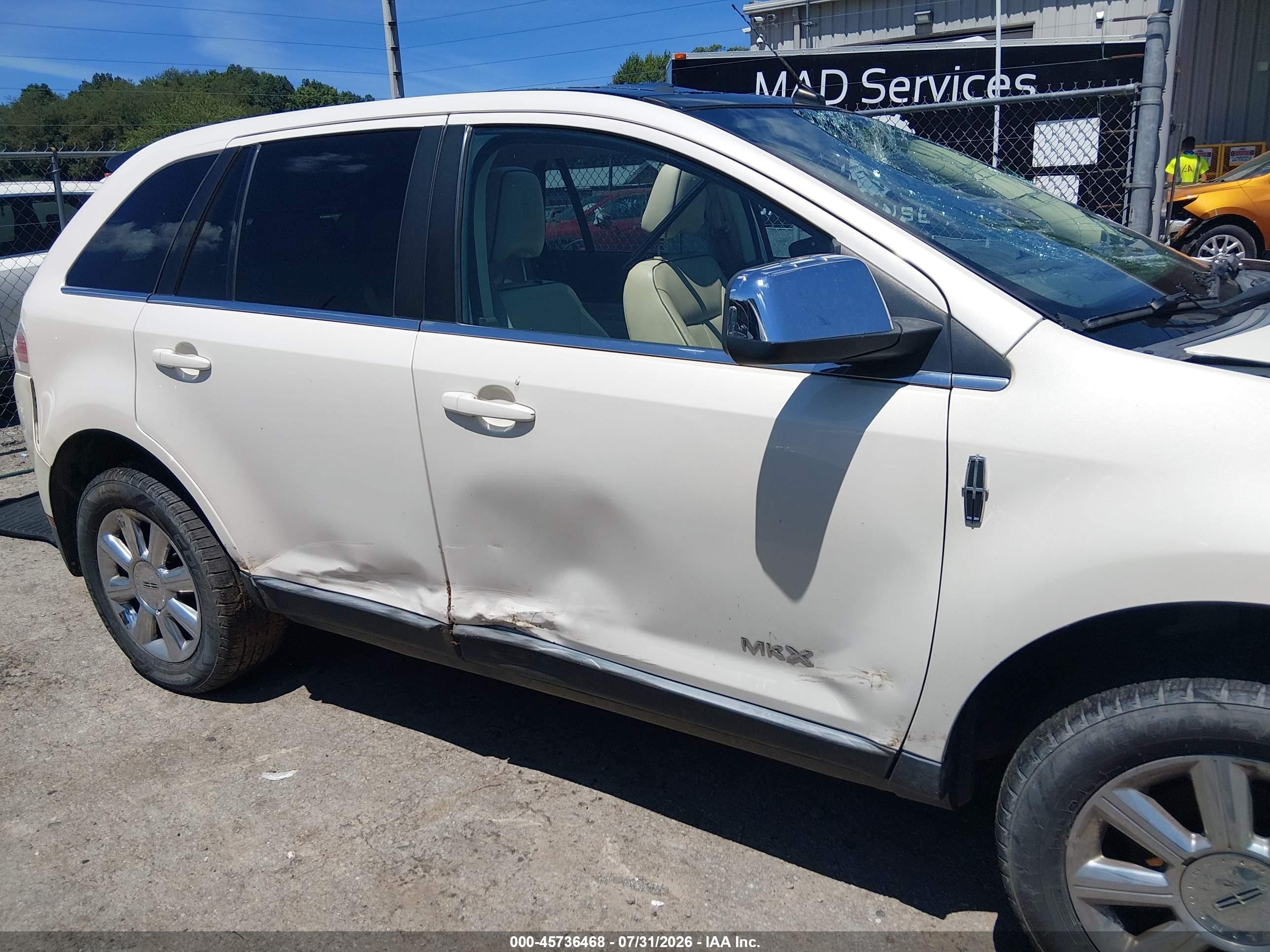 2008 Lincoln Mkx   Белый vin: 2LMDU88C68BJ06210