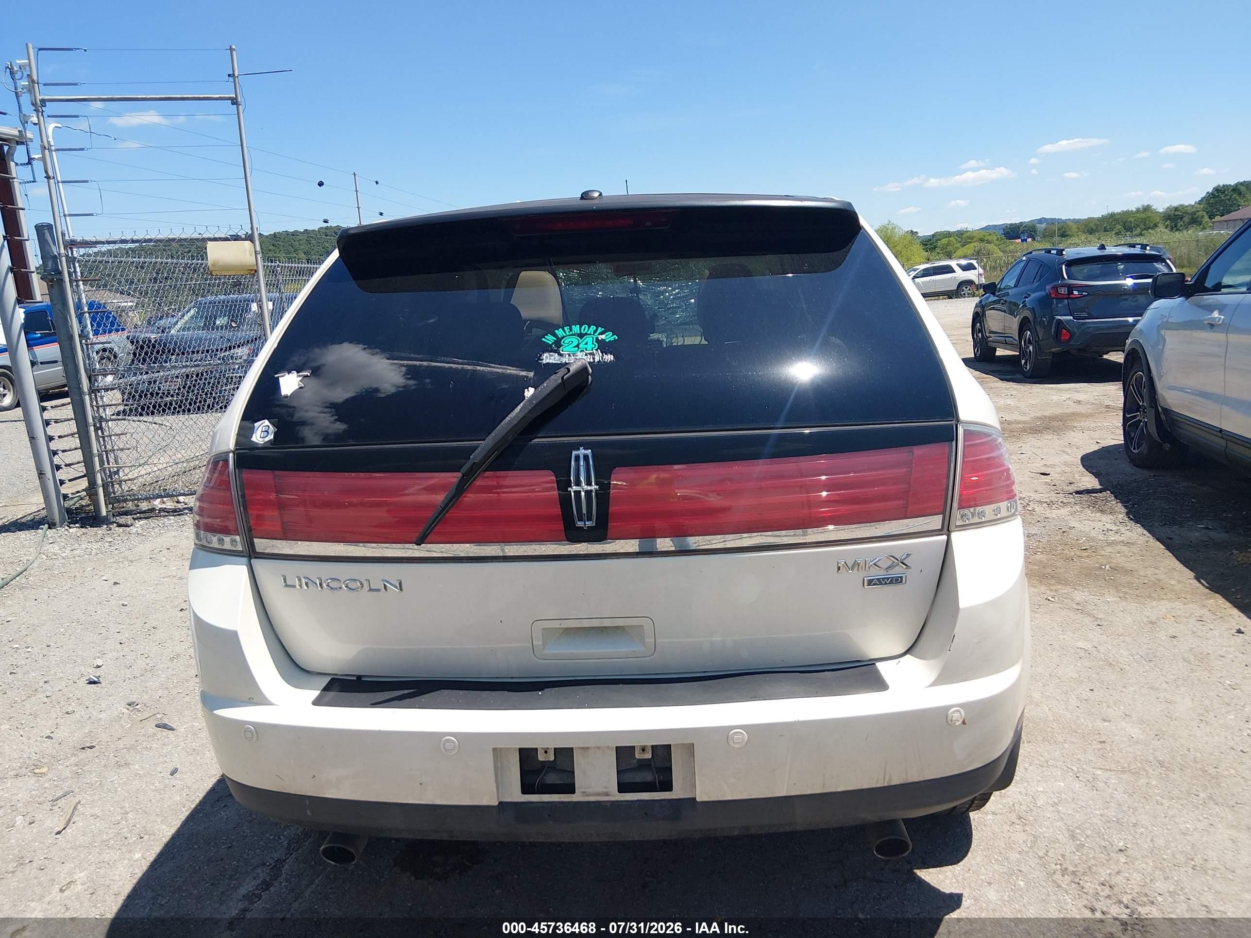 2008 Lincoln Mkx   Белый vin: 2LMDU88C68BJ06210