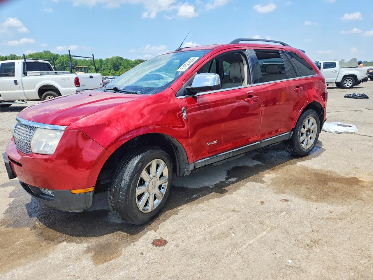 2008 Lincoln Mkx Red vin: 2LMDU88C68BJ30233