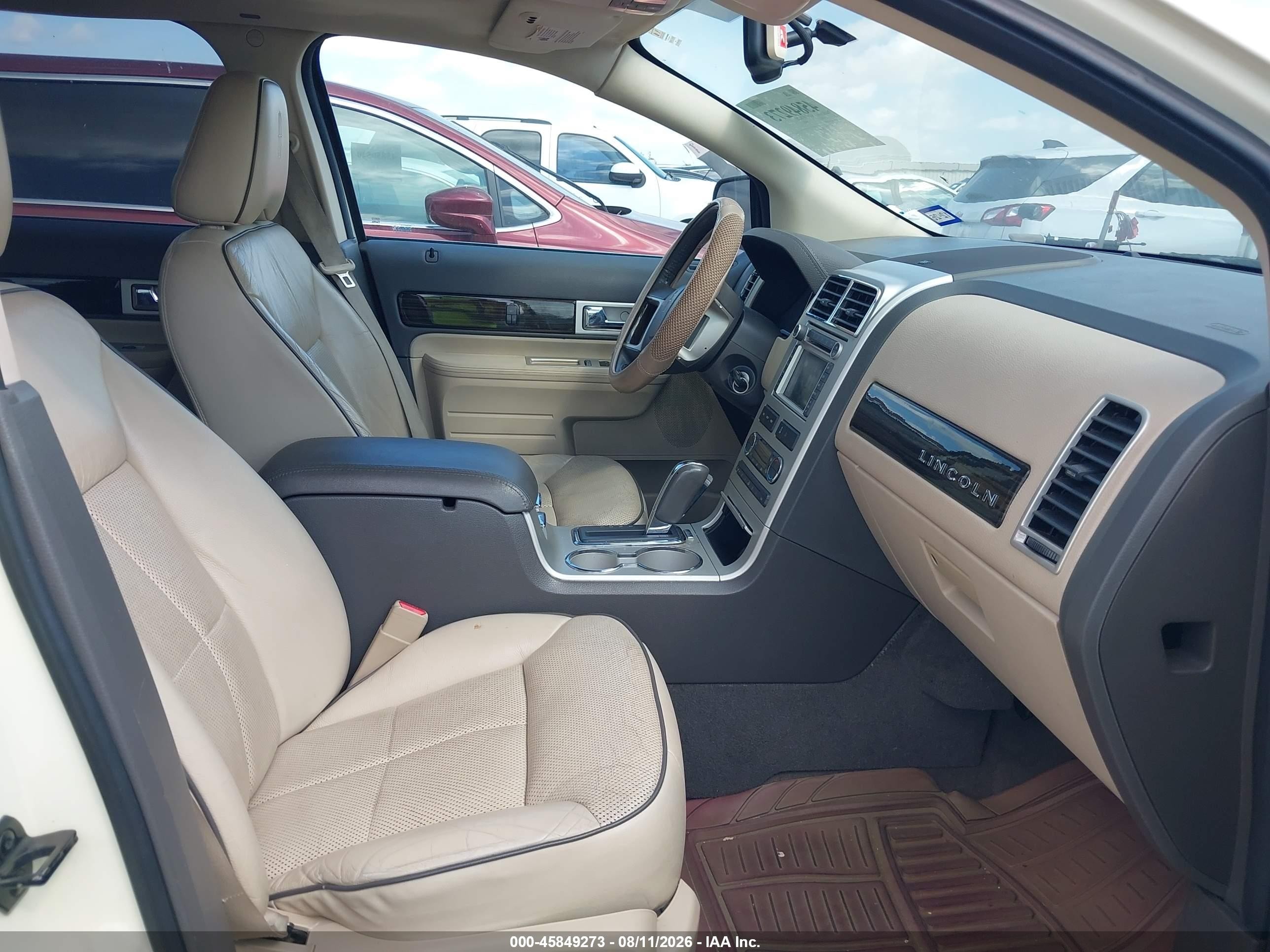 2008 Lincoln Mkx   White vin: 2LMDU88C68BJ36095