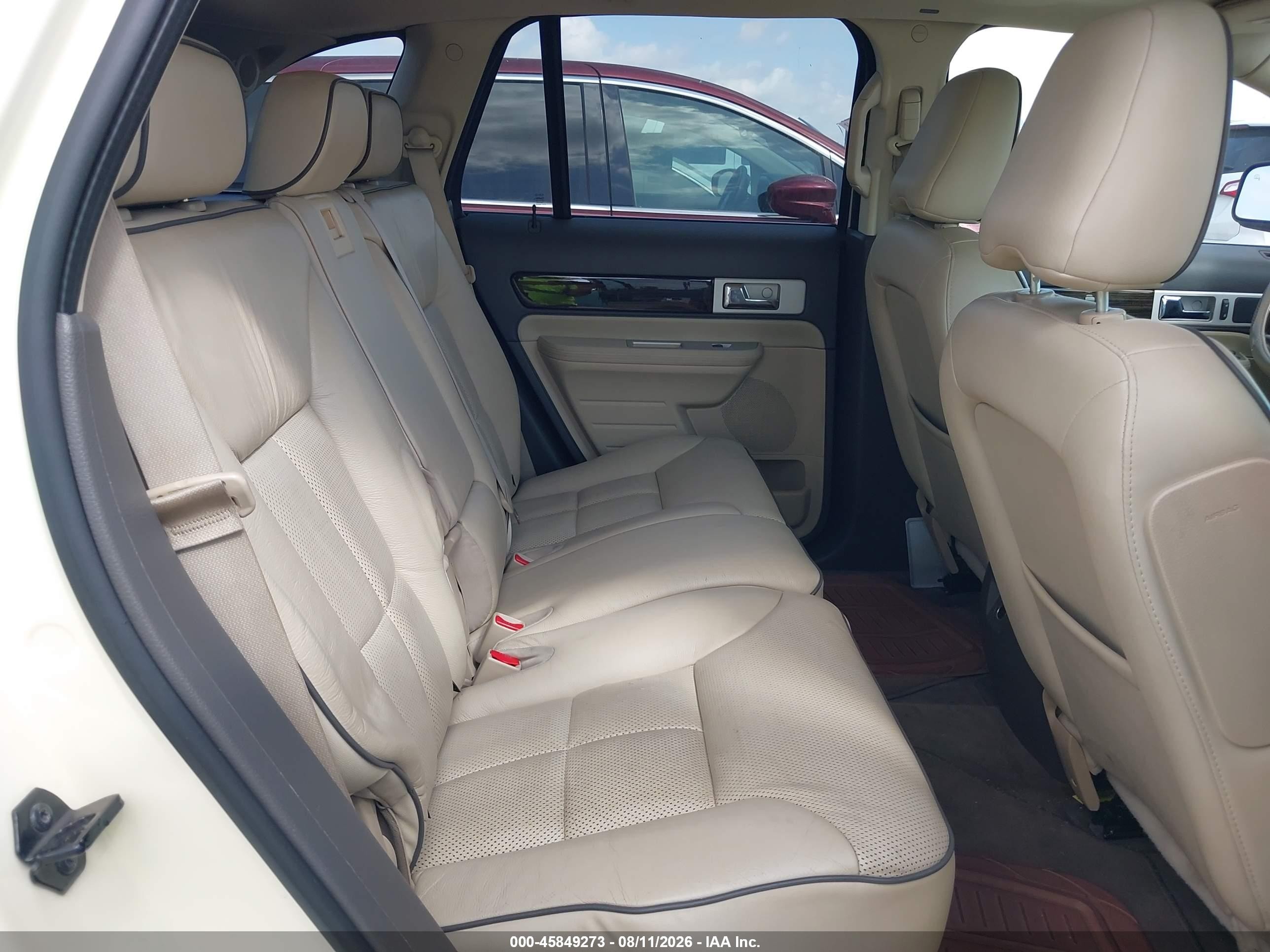 2008 Lincoln Mkx   White vin: 2LMDU88C68BJ36095