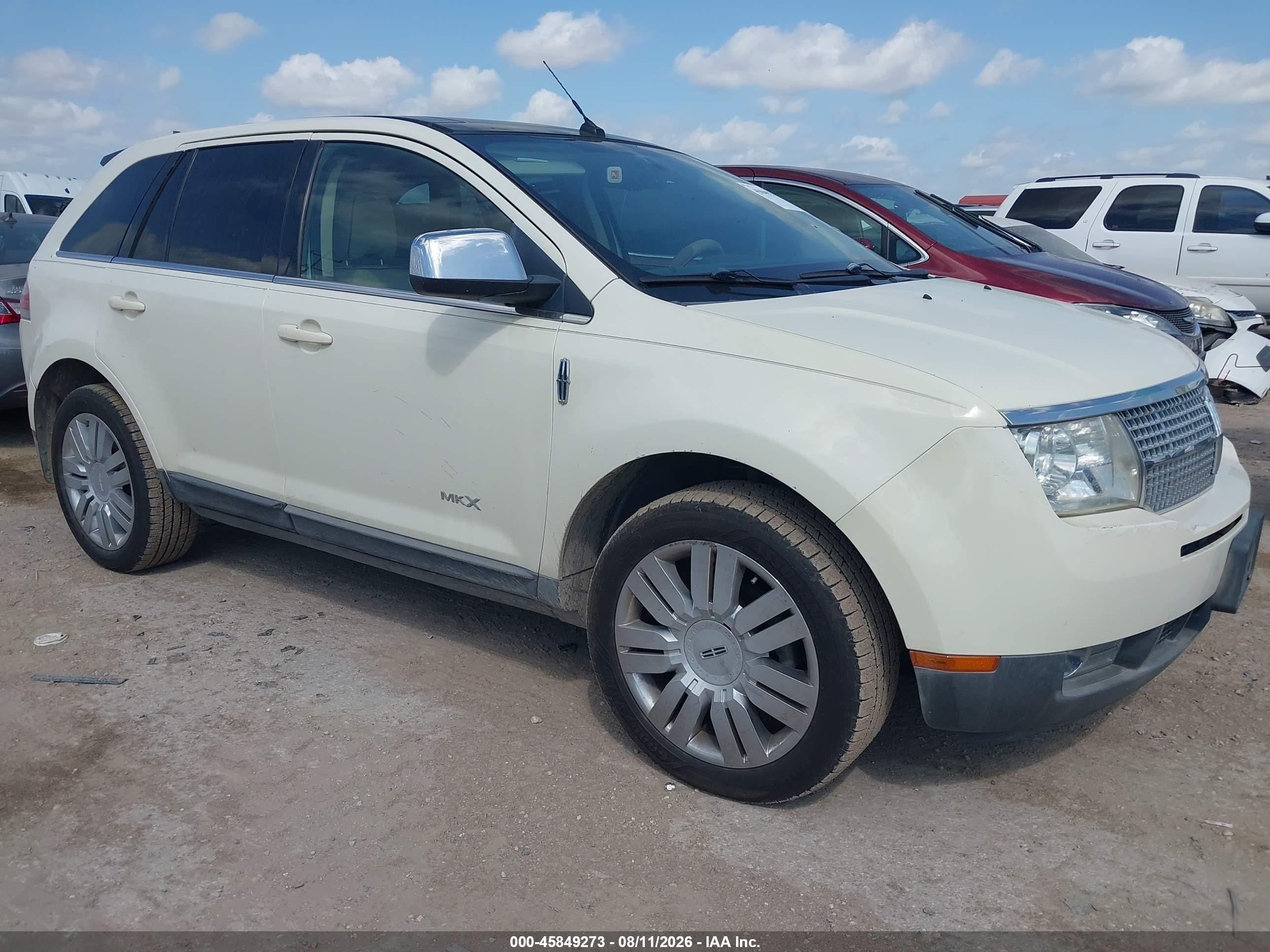 2008 Lincoln Mkx   White vin: 2LMDU88C68BJ36095