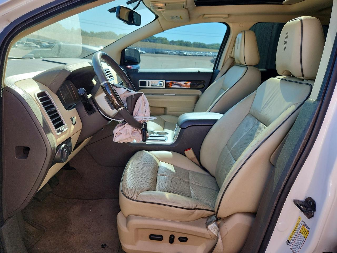 2009 Lincoln Mkx White vin: 2LMDU88C69BJ06466